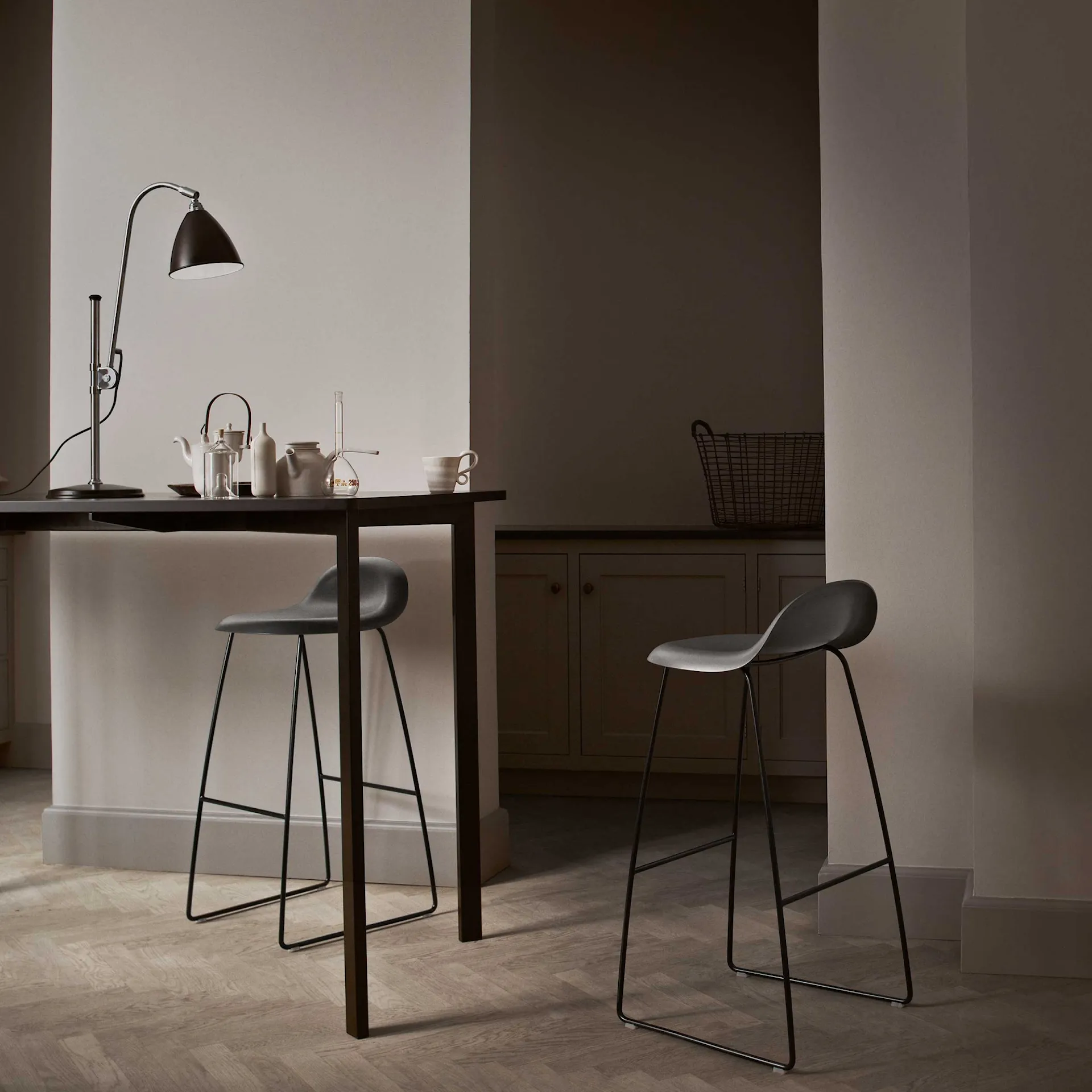 Buy 3D Bar Stool Sledge Base - Un-upholstered from Gubi | NO GA