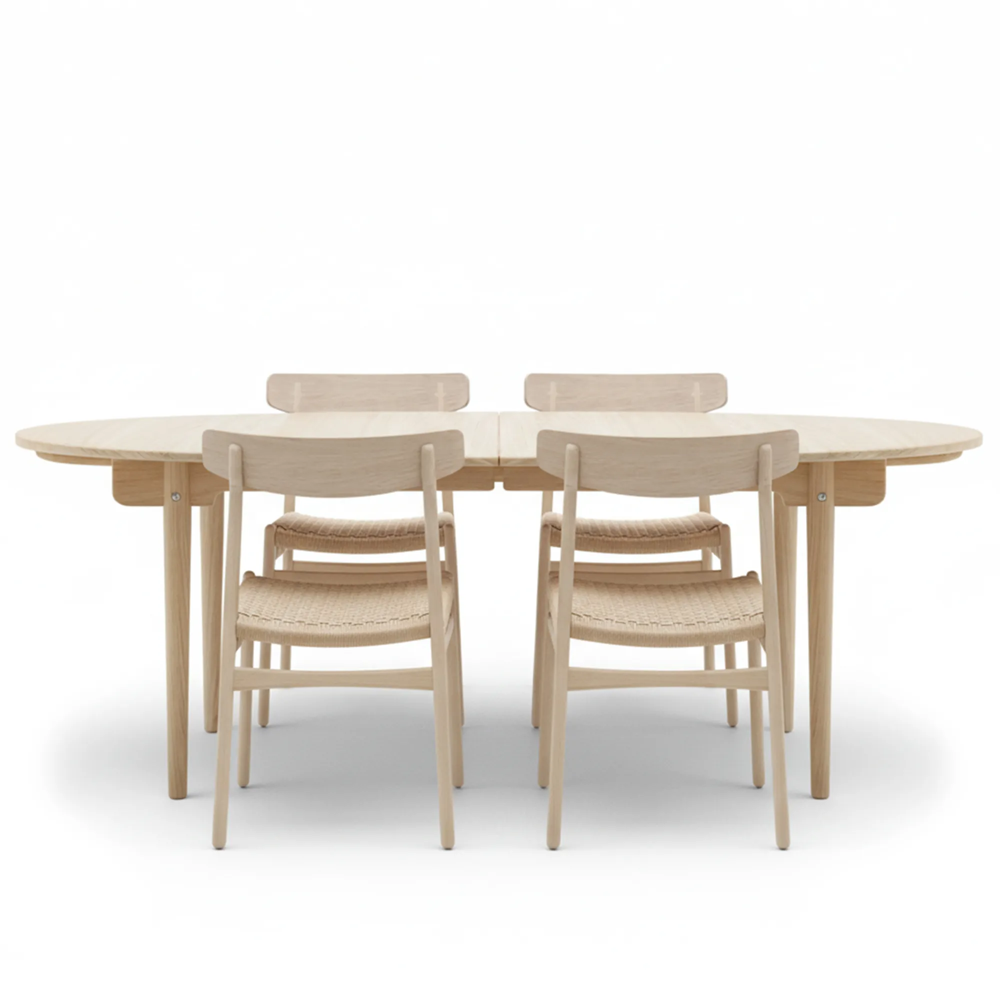 CH338 dining table & CH23 dining chair 4 pcs - 1