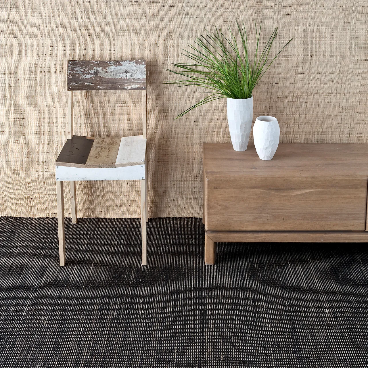 Tatami uldtæppe Black