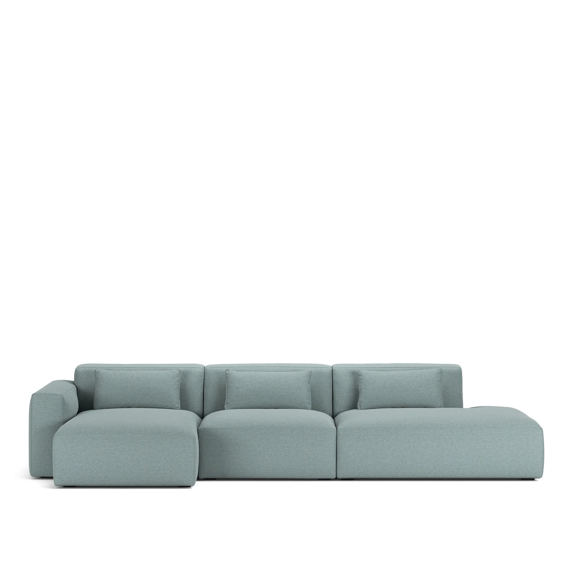 Brick 3-Seater Chaise Lounge Open End Right - 9