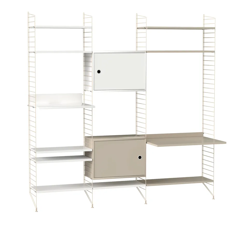 Vardagsrum Hyllsystem P Beige / Beige
