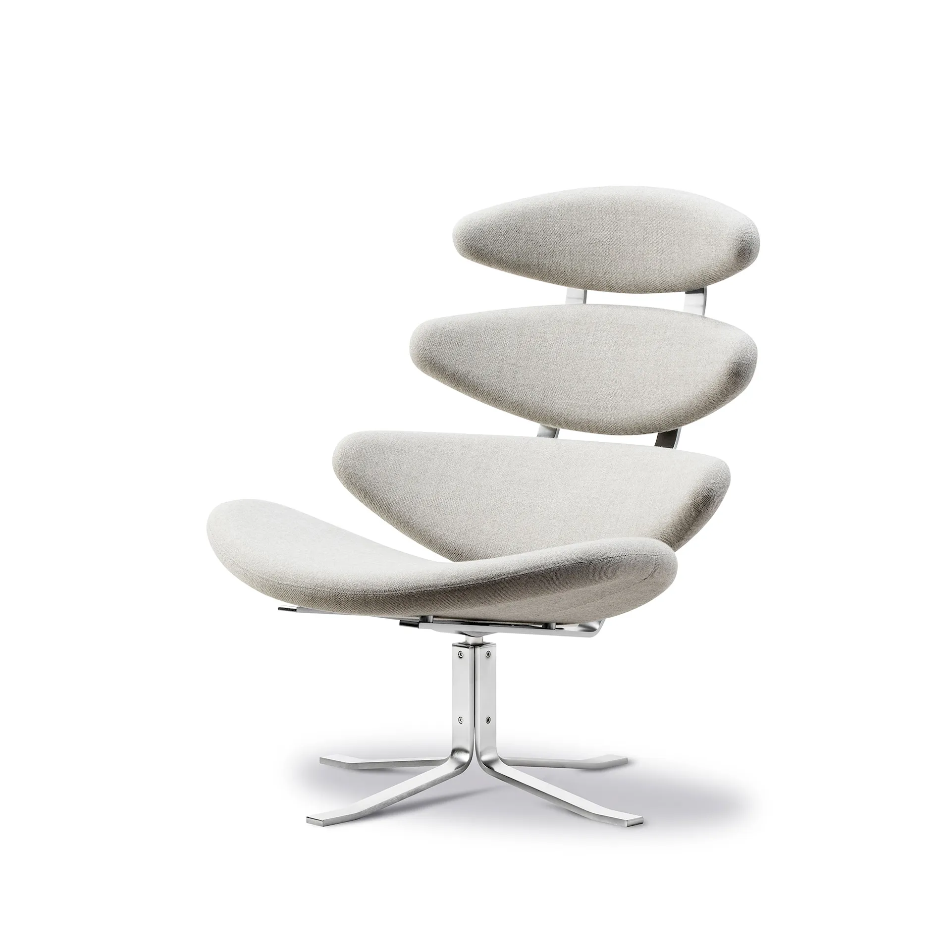 Corona Chair - Brushed Chrome - Fredericia Furniture - NO GA