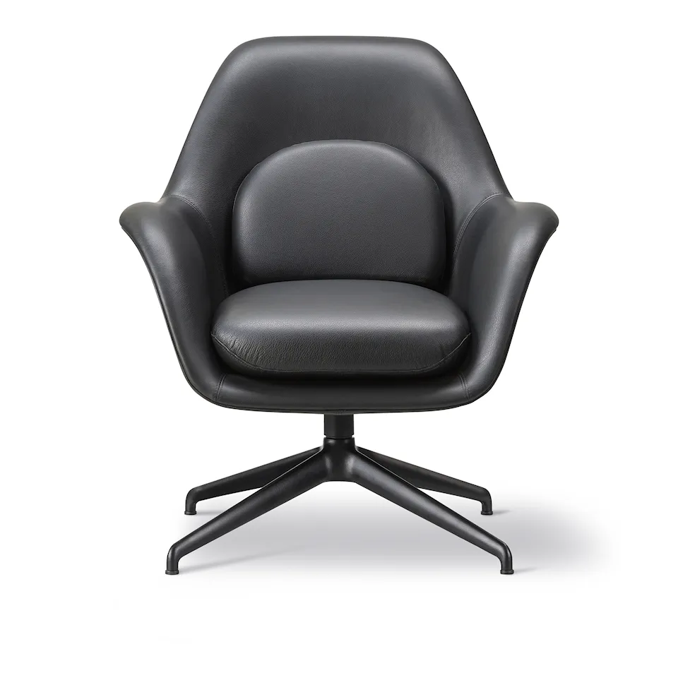 Swoon Petit Swivel Lounge Chair Black