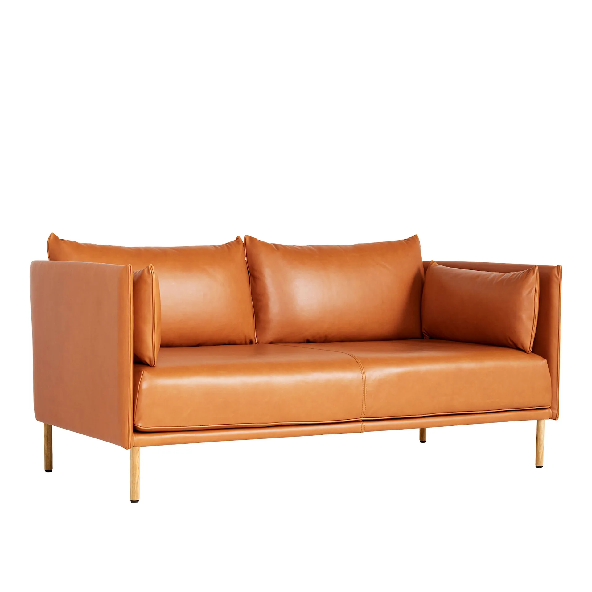 Silhouette 2-Seater Sofa Cognac Piping/Black - HAY - GamFratesi - NO GA