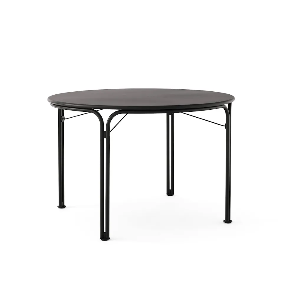 Thorvald Dining Table SC98, Round Ø115 cm, Warm Black