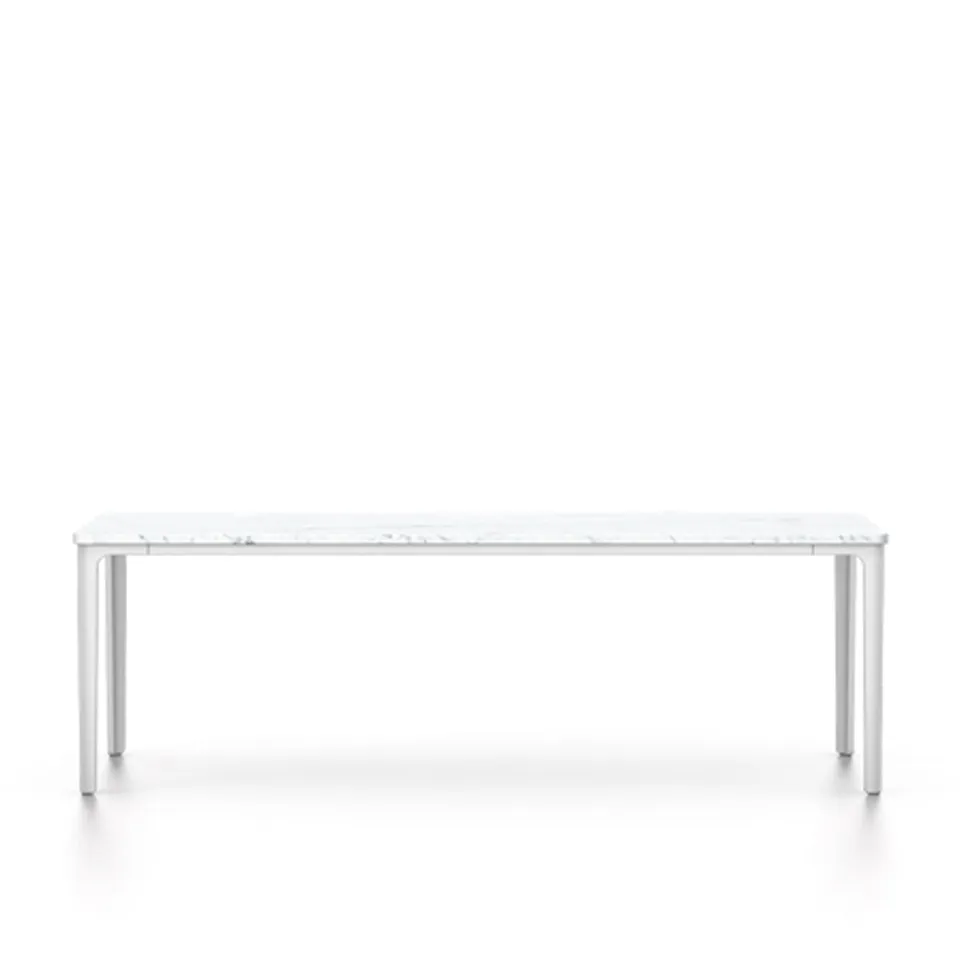 Plate Table 113x41, Marmor - Carrara, Ben - Vit