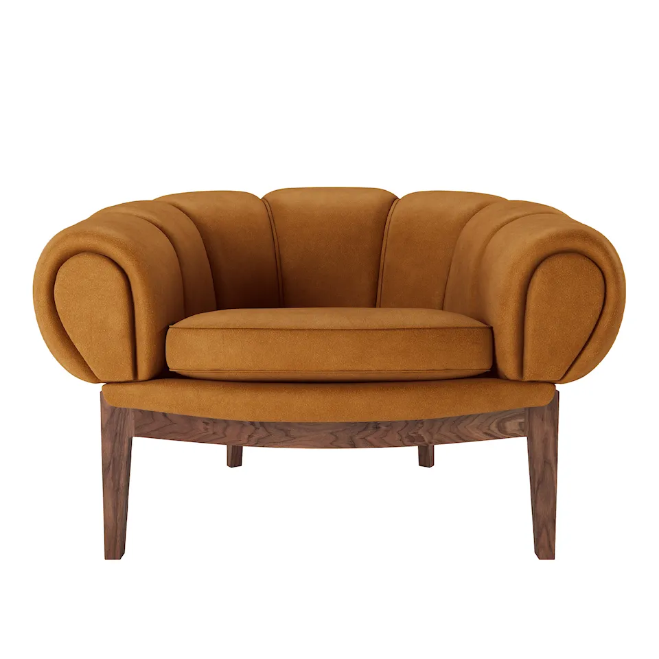 Croissant Lounge Chair Walnut