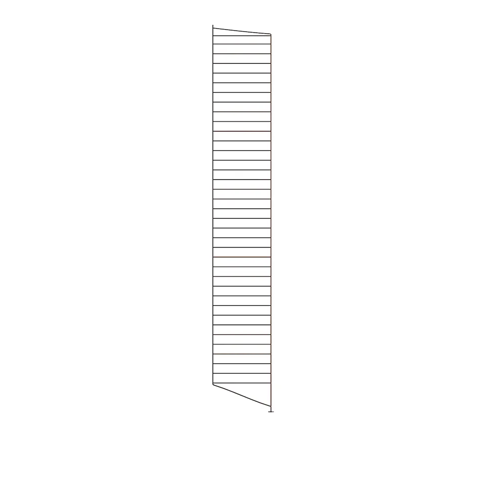Floor end 200x30cm 1-pack dark brown