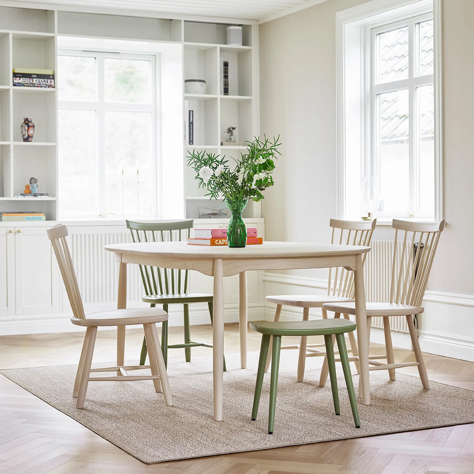 Carl dining table Ø115 cm with extension leaf - 8