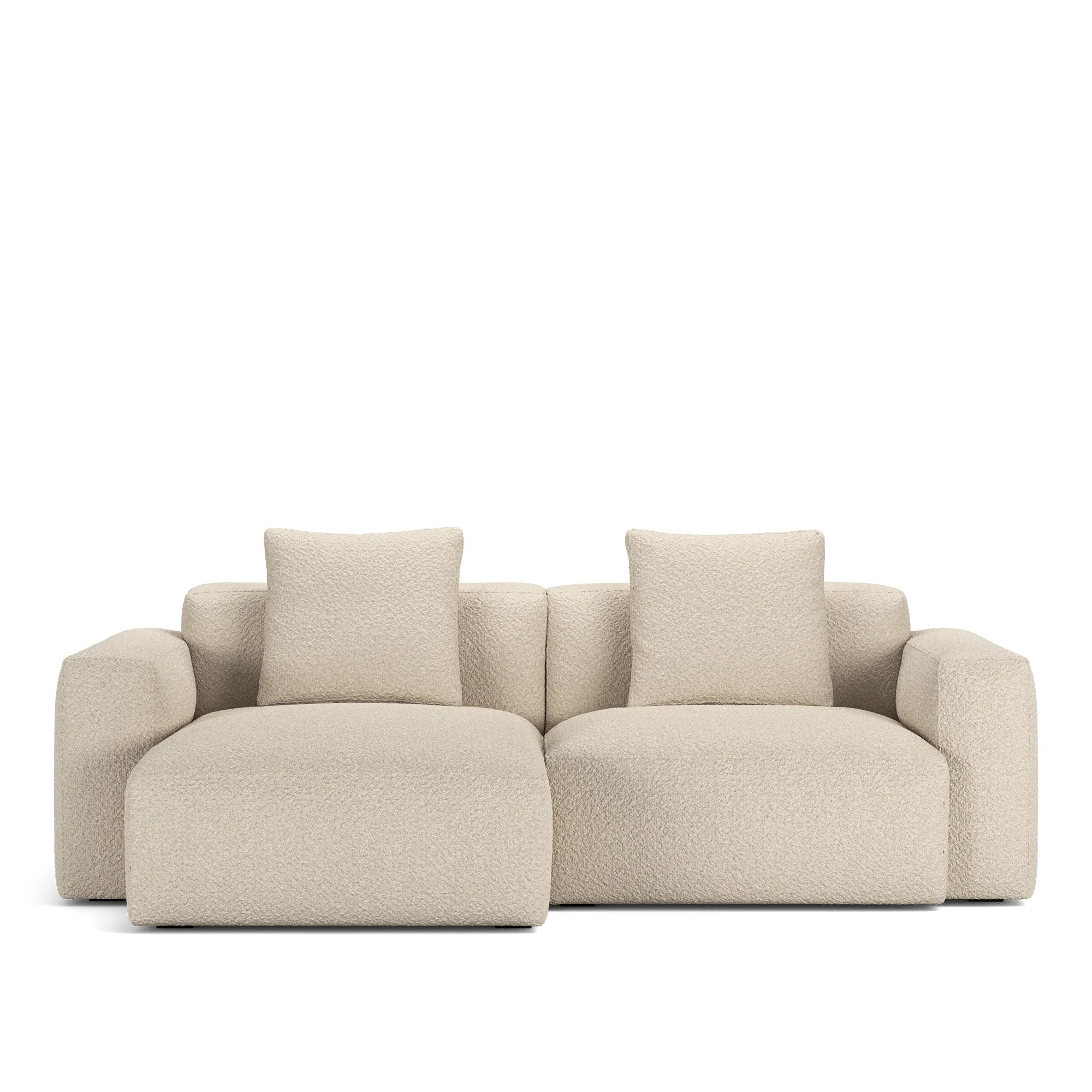 Brick 2-zitsbank met chaise longue links - 10