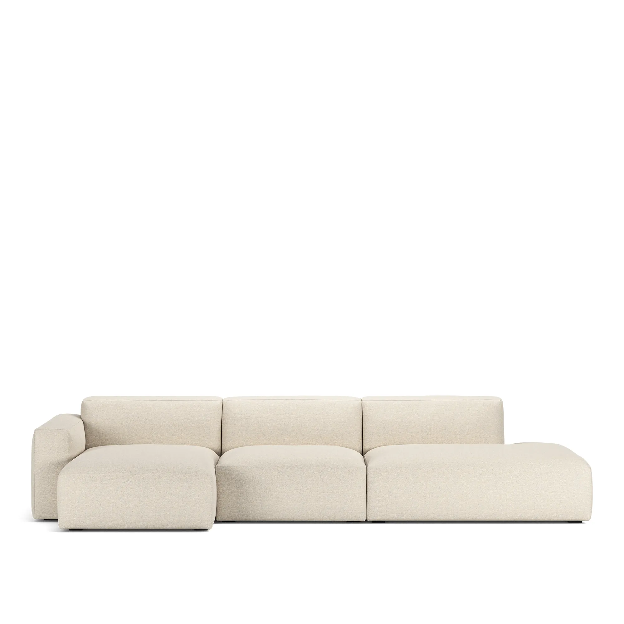 Brick 3-Seater Chaise Lounge Open End Right - 1