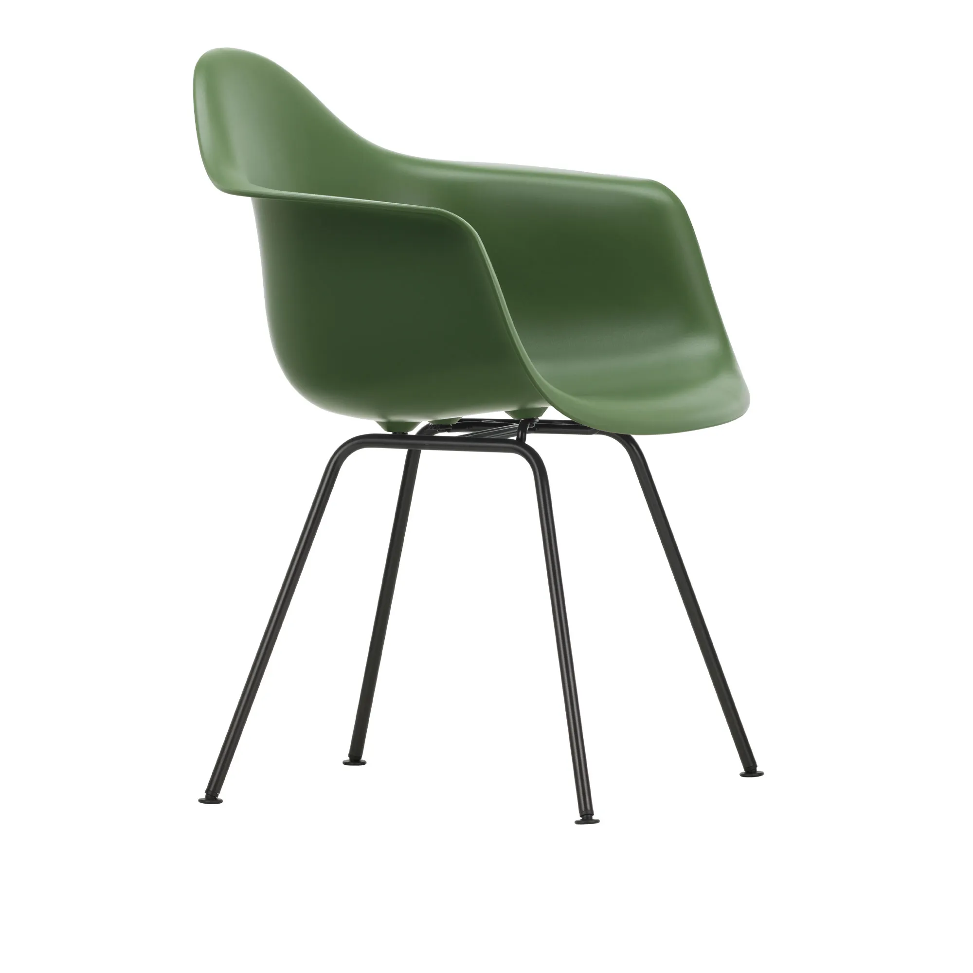 Eames RE Plastic Armchair DAX Basic Dark ruokatuoli - 1