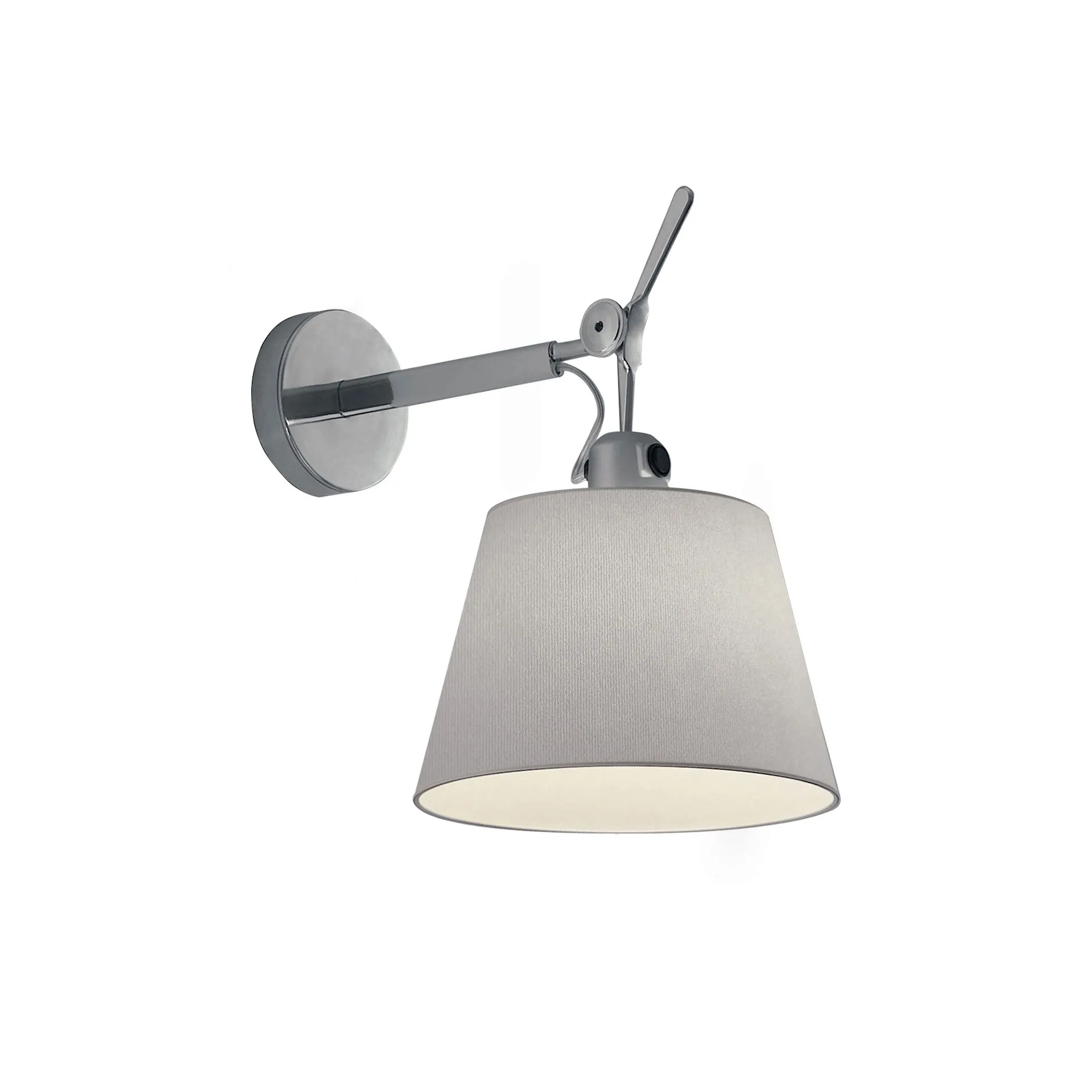 Tolomeo Diffusore Wall Lamp Ø 18 cm - Grey Satin - Artemide - NO GA