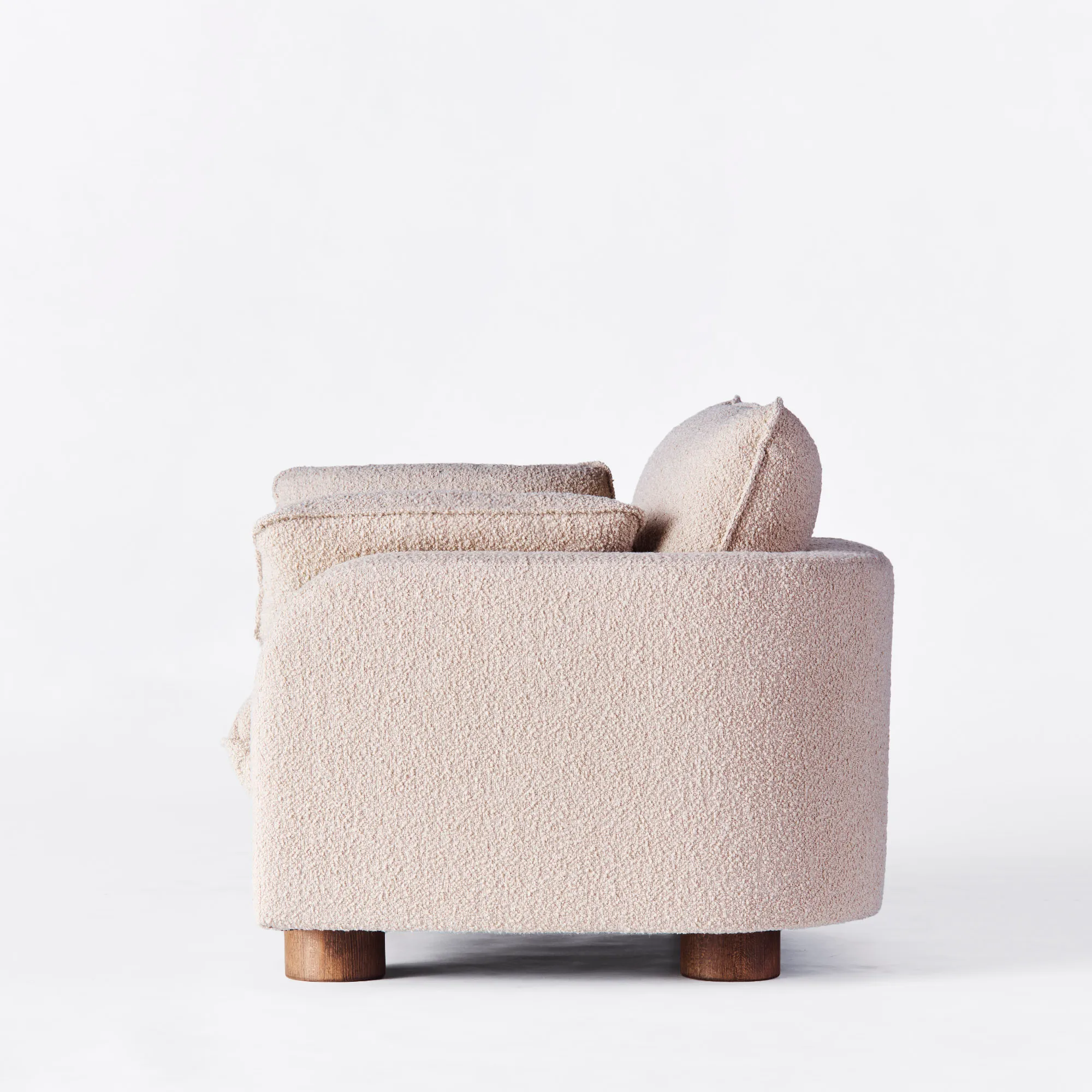Miles bouclé -nojatuoli beige - 6