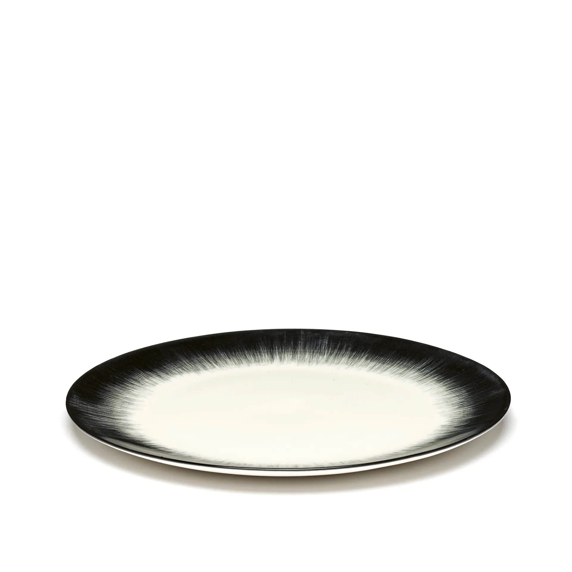 Plate Dé white/black L VAR 4 - Serax - Ann Demeulemeester - NO GA