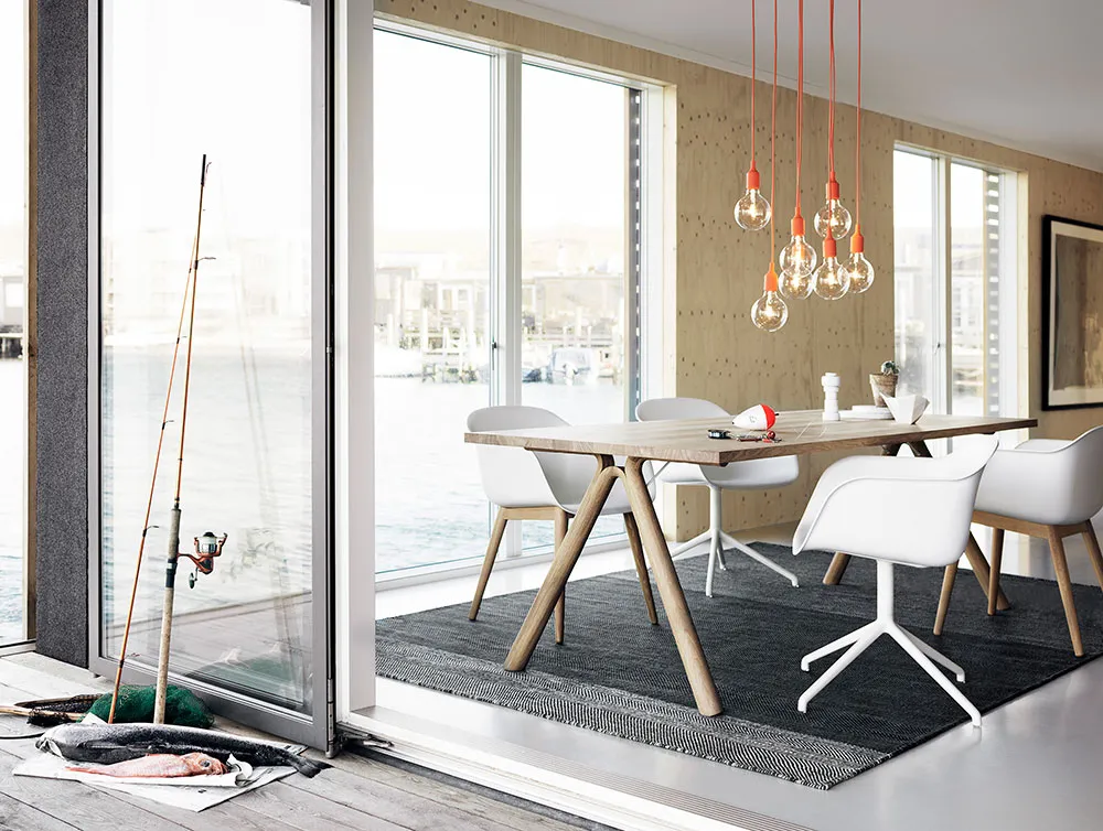 Fiber Armchair - Wood Base - 7