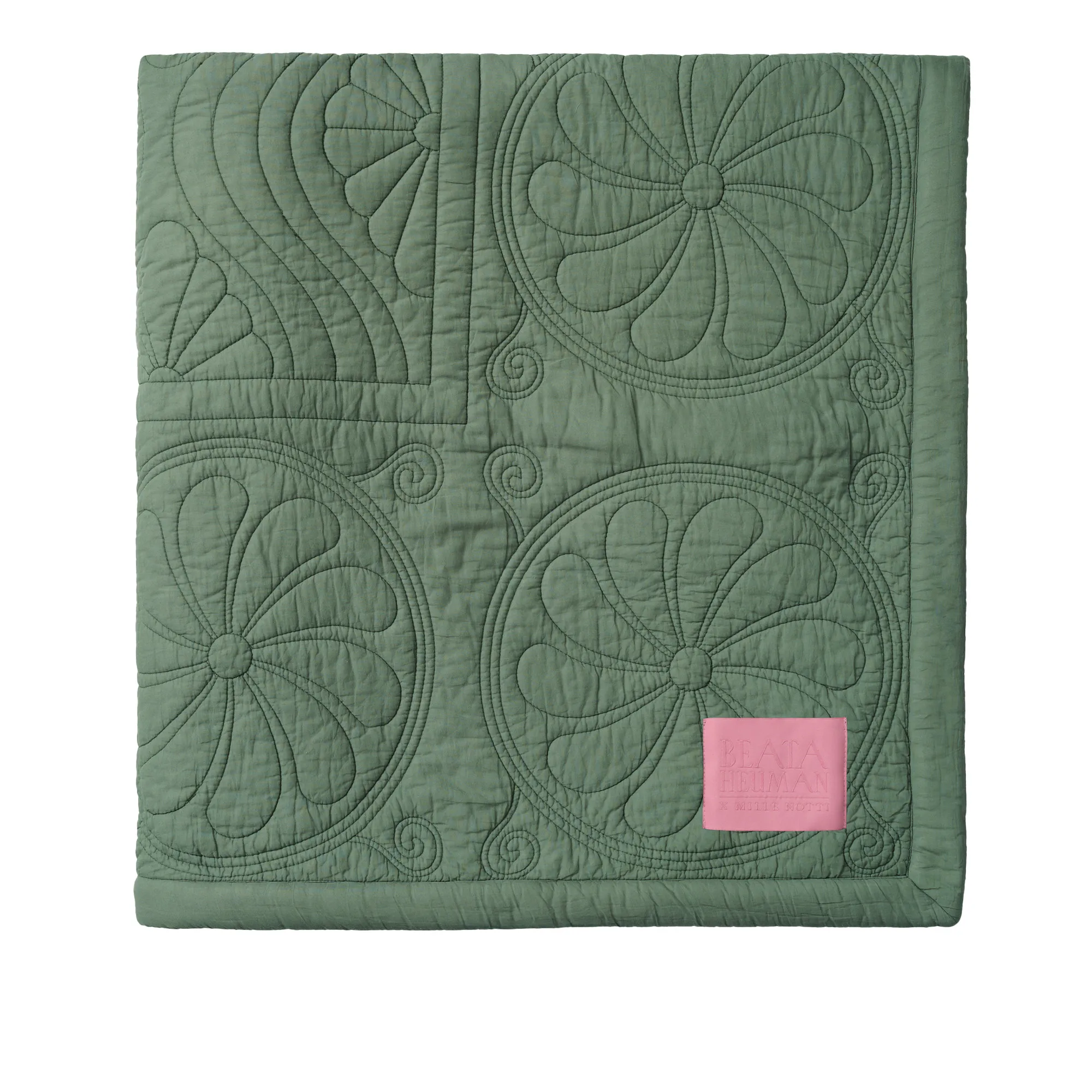 Durham Dew Green/Pink päiväpeitto - 1