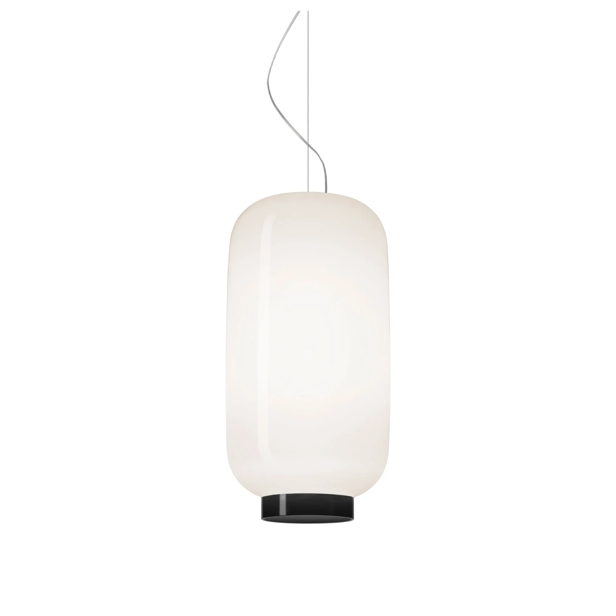 Chouchin 2 Reverse pendant lamp black - 1