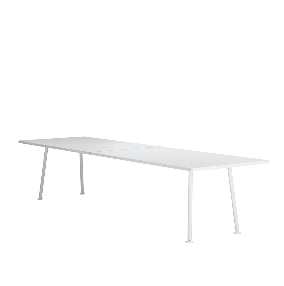 Landa Table - H730, W3300, D1000, White Laminate - White