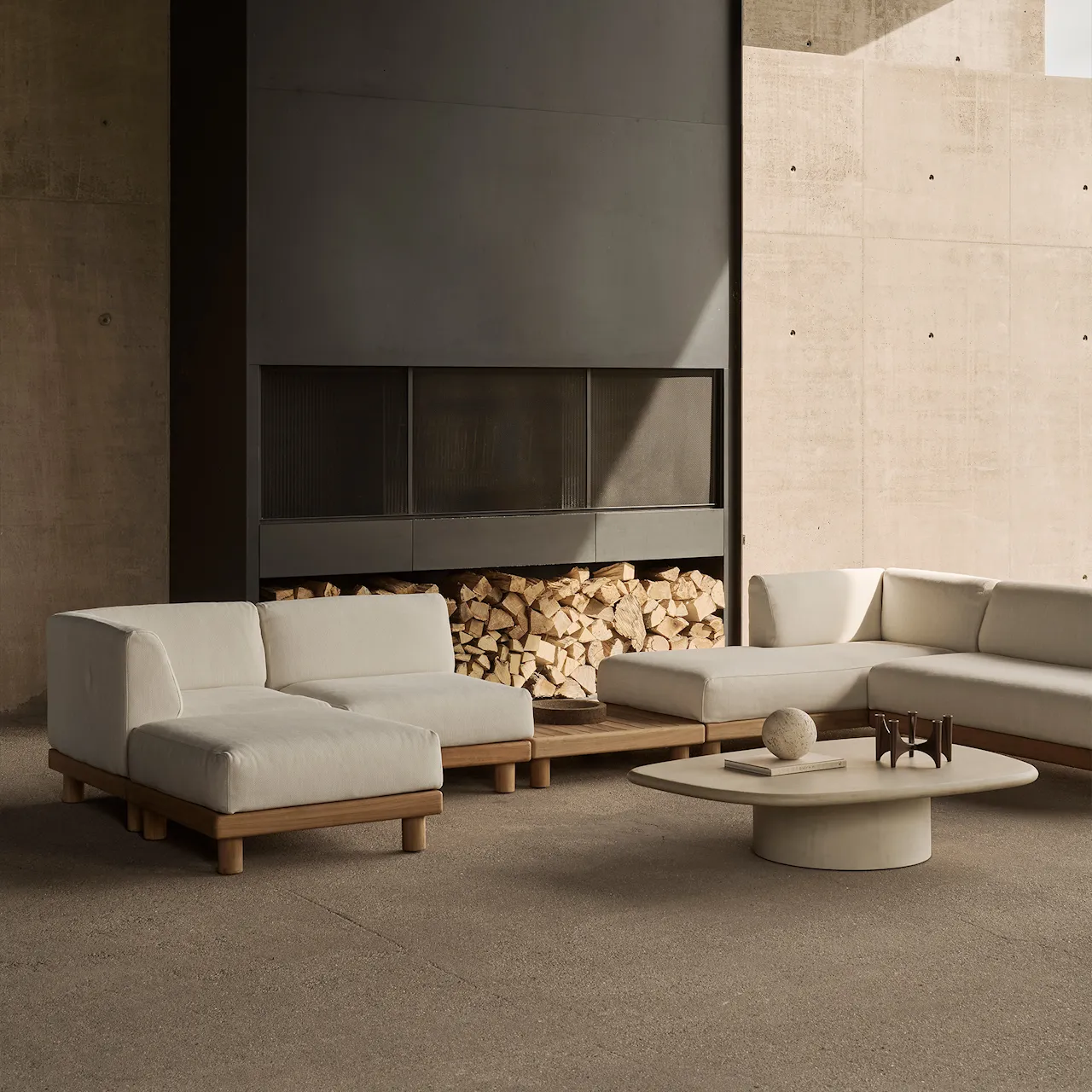 Monocle midtermodul udendørs sofa