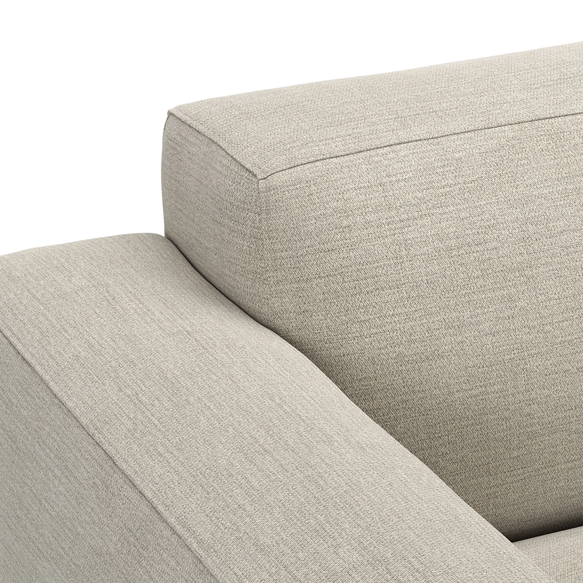 Brick 2-Seater Chaise Lounge Open End Right - 3