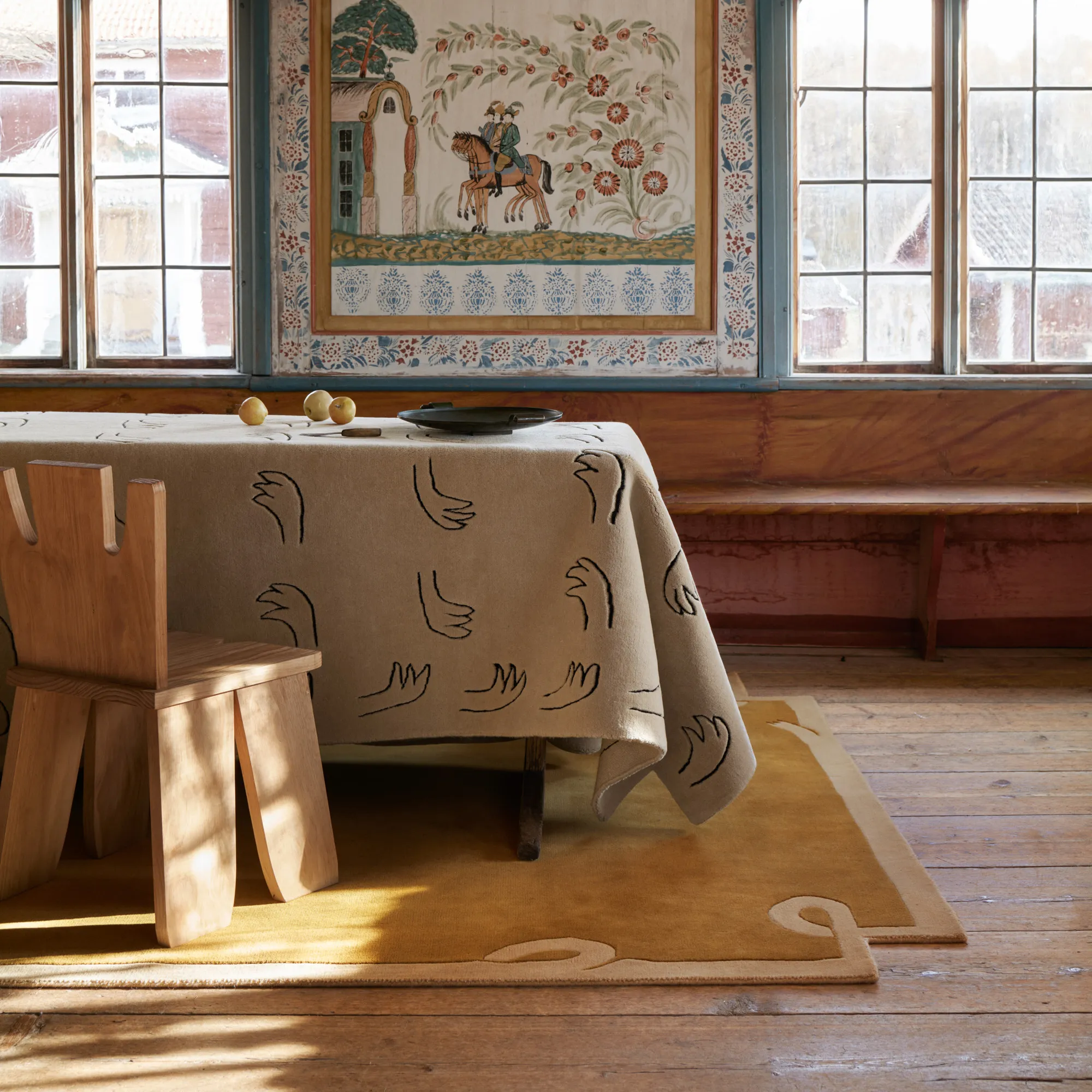 All Hands Light Sand wool rug - 4