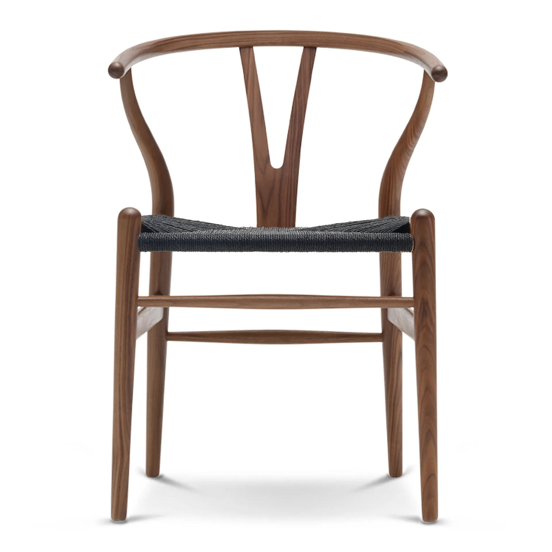 CH24 Wishbone Chair - Walnut/Black Cord - Carl Hansen - Hans J. Wegner - NO GA