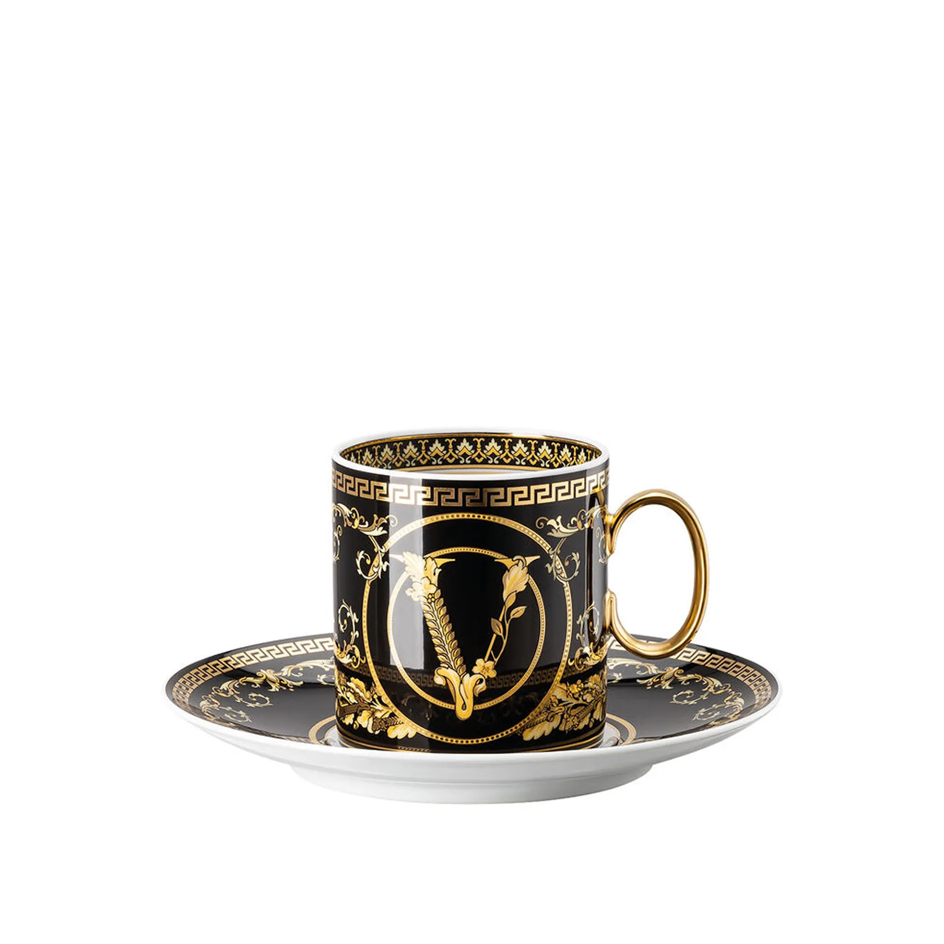 Virtus Gala Black, 2-Piece Coffee Set - Versace - NO GA