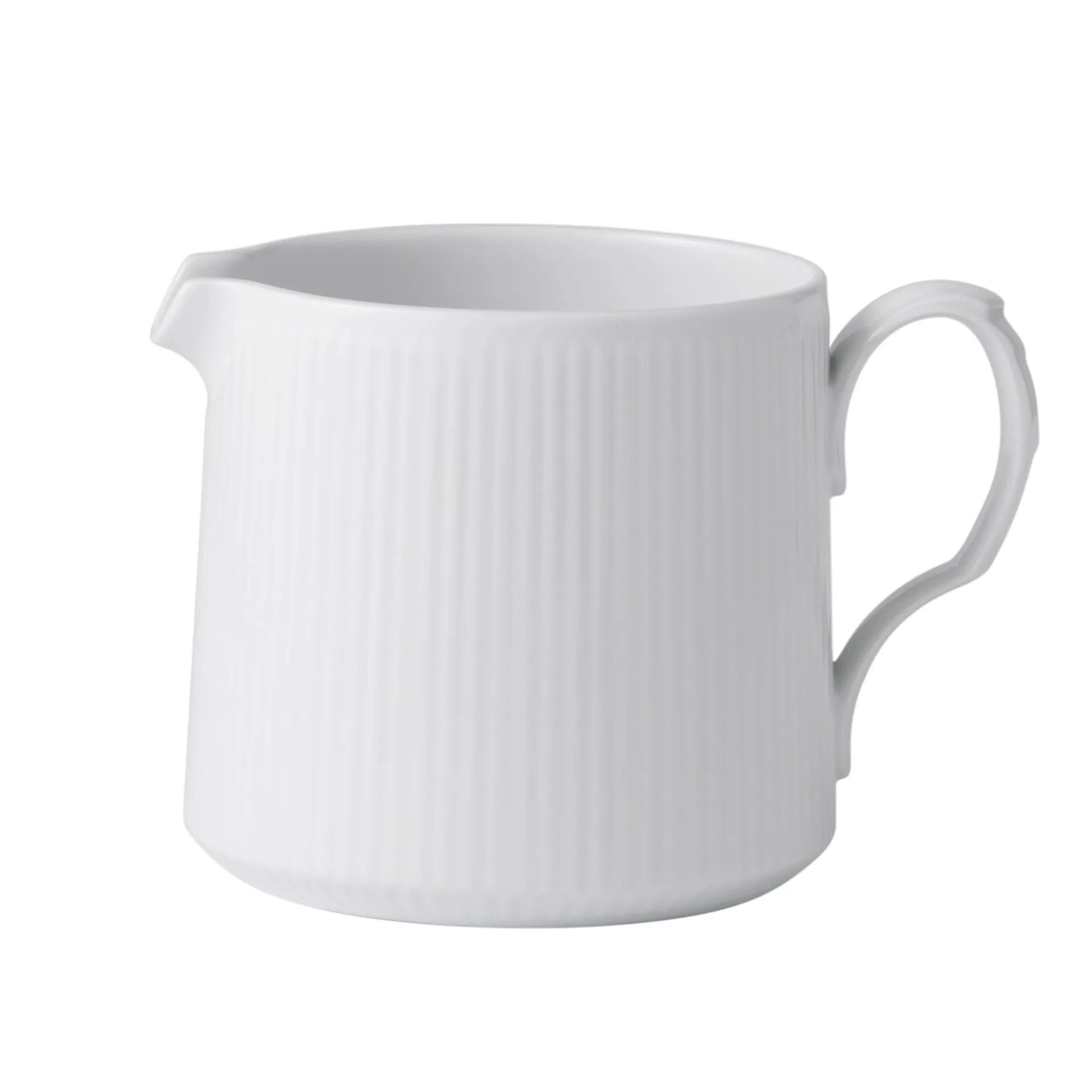 White Fluted Modern Jug 70 cl - Royal Copenhagen - NO GA