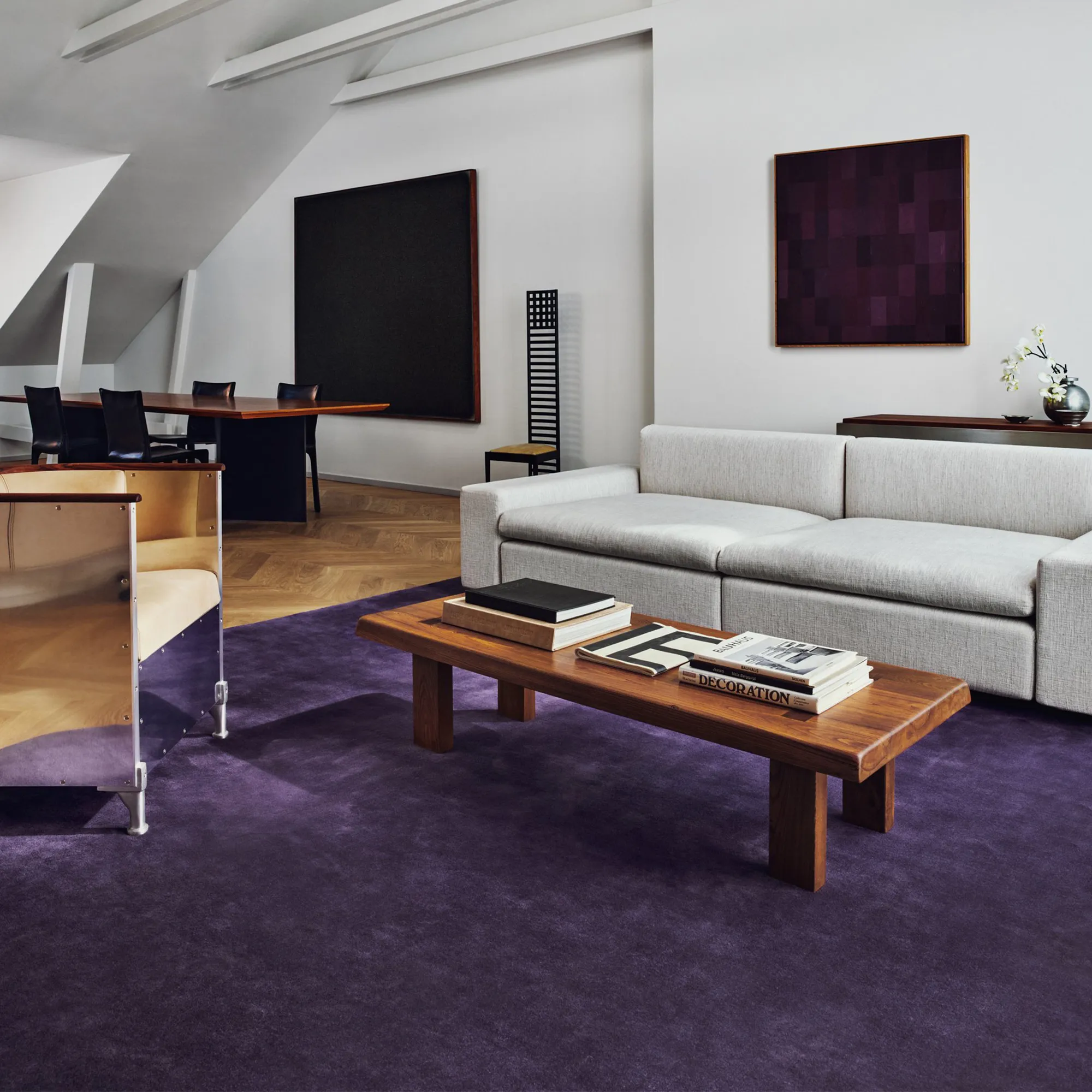 Grand Lilac Wool Rug - 4