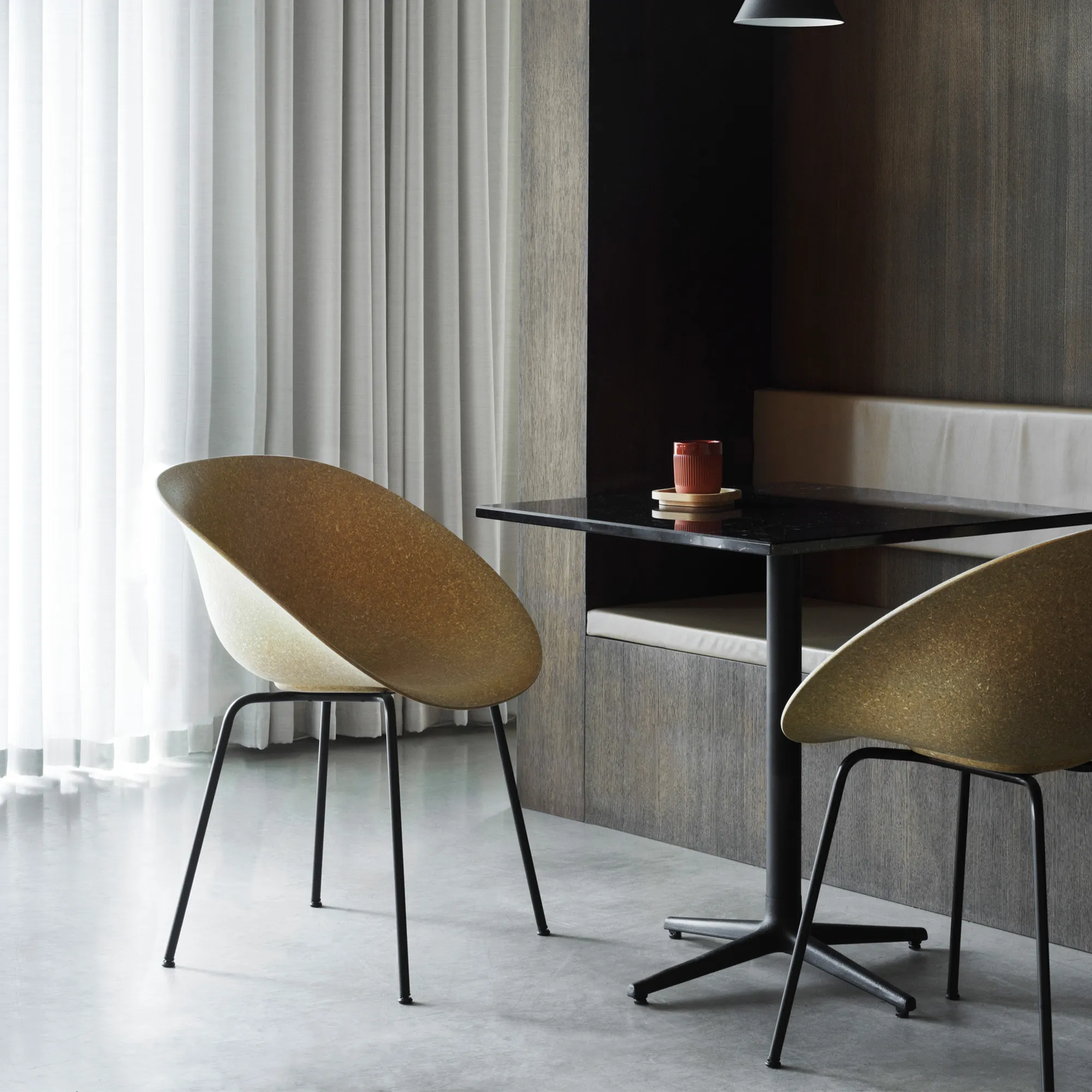 Mat Armchair Black Steel - 9