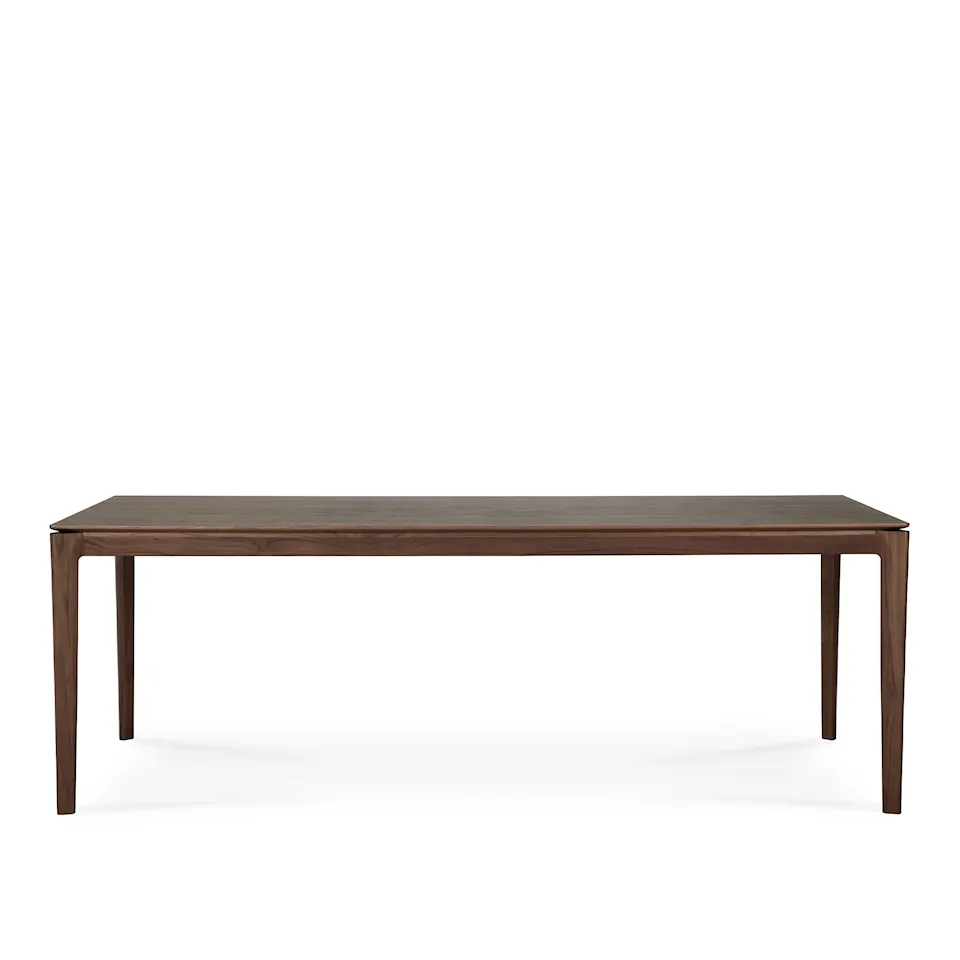 Bok Dining Table - Varnished Teak - Brown - Rectangular, 220 x 95 cm