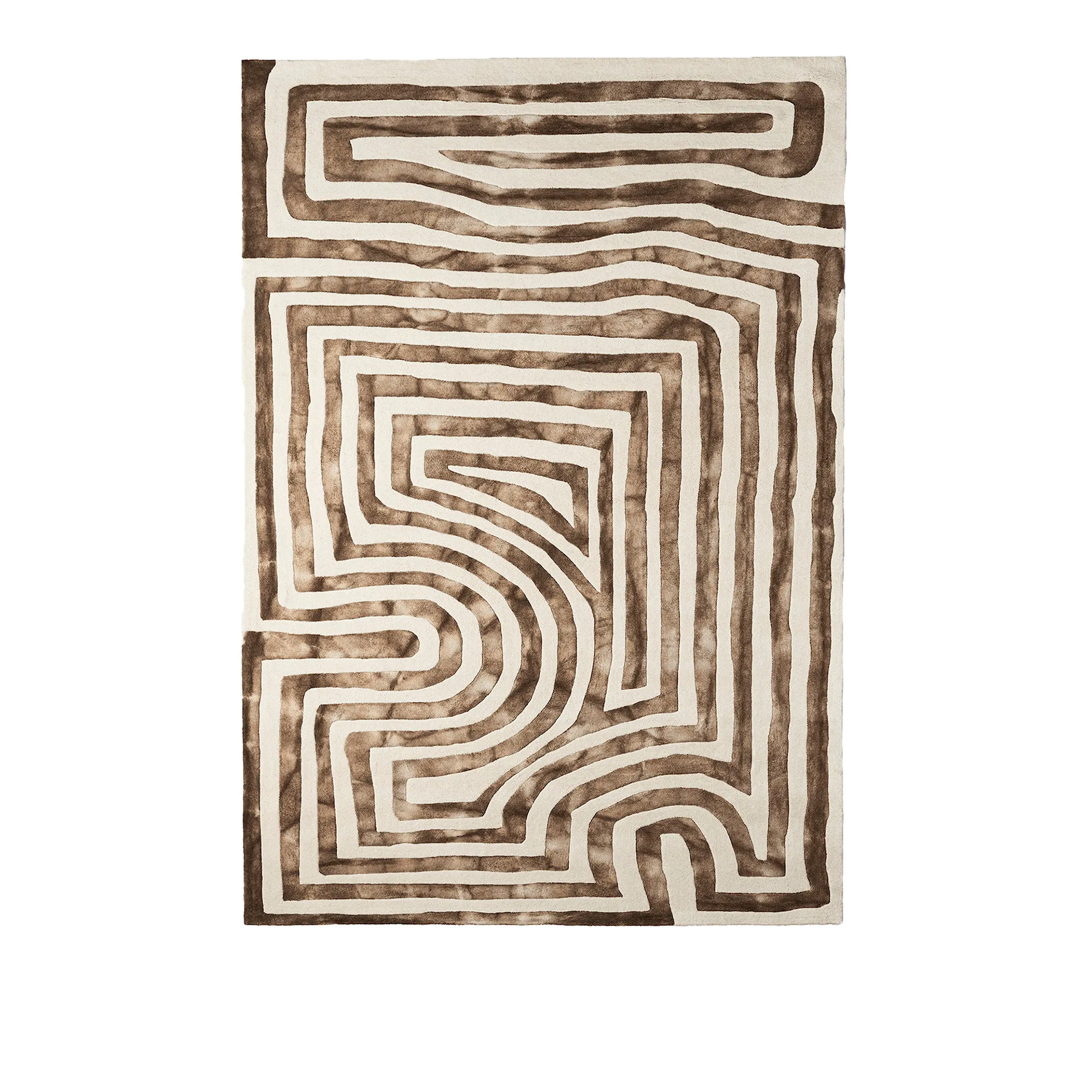 DD Psychedelic Labyrinth Rug Beige - Dusty Deco - NO GA