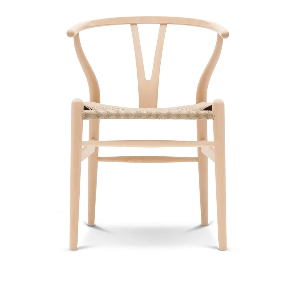 CH24 Y chair - Beech/Natural braided paper cord