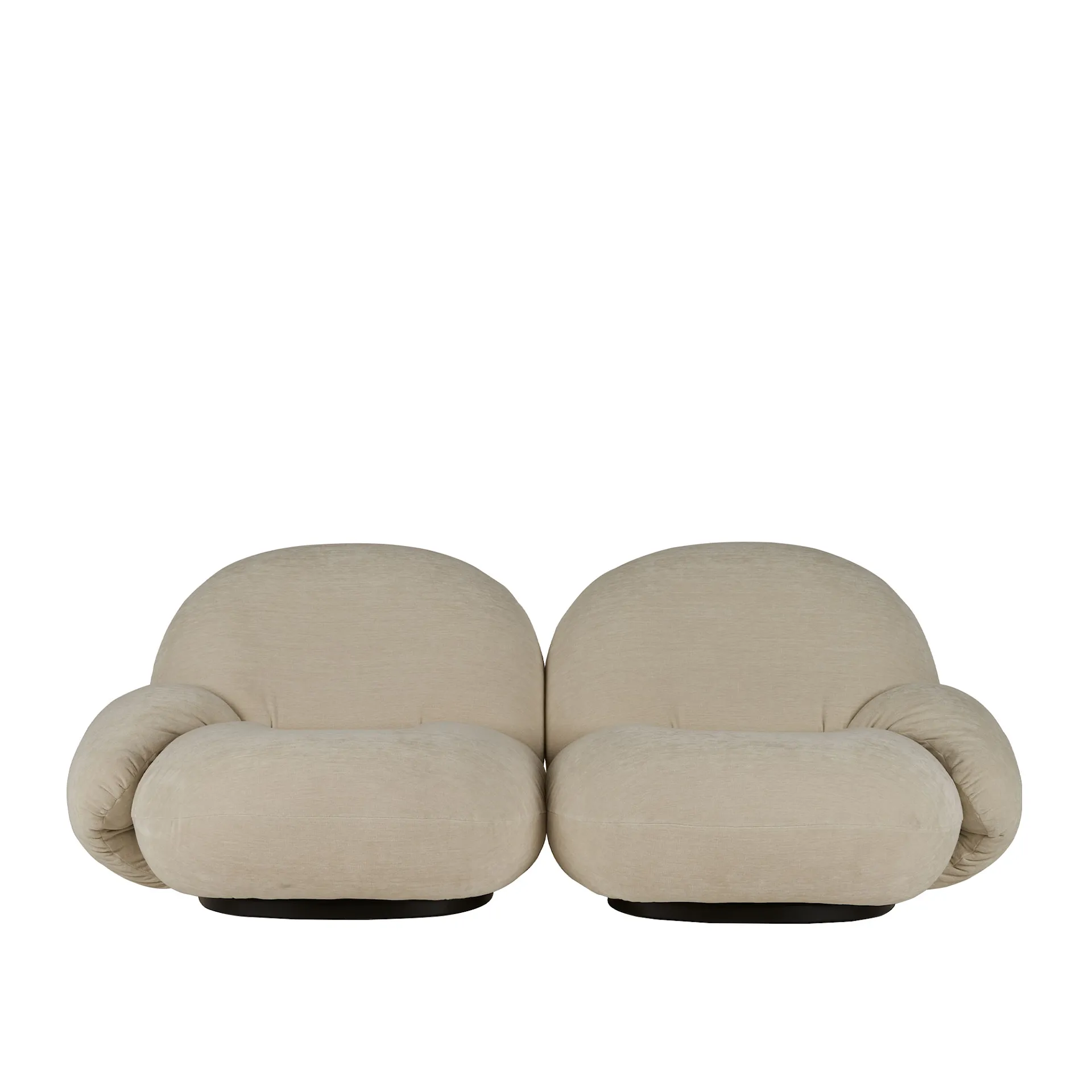 Pacha Sofa 2-seater + Ottoman with Armrest - Gubi - Pierre Paulin - NO GA