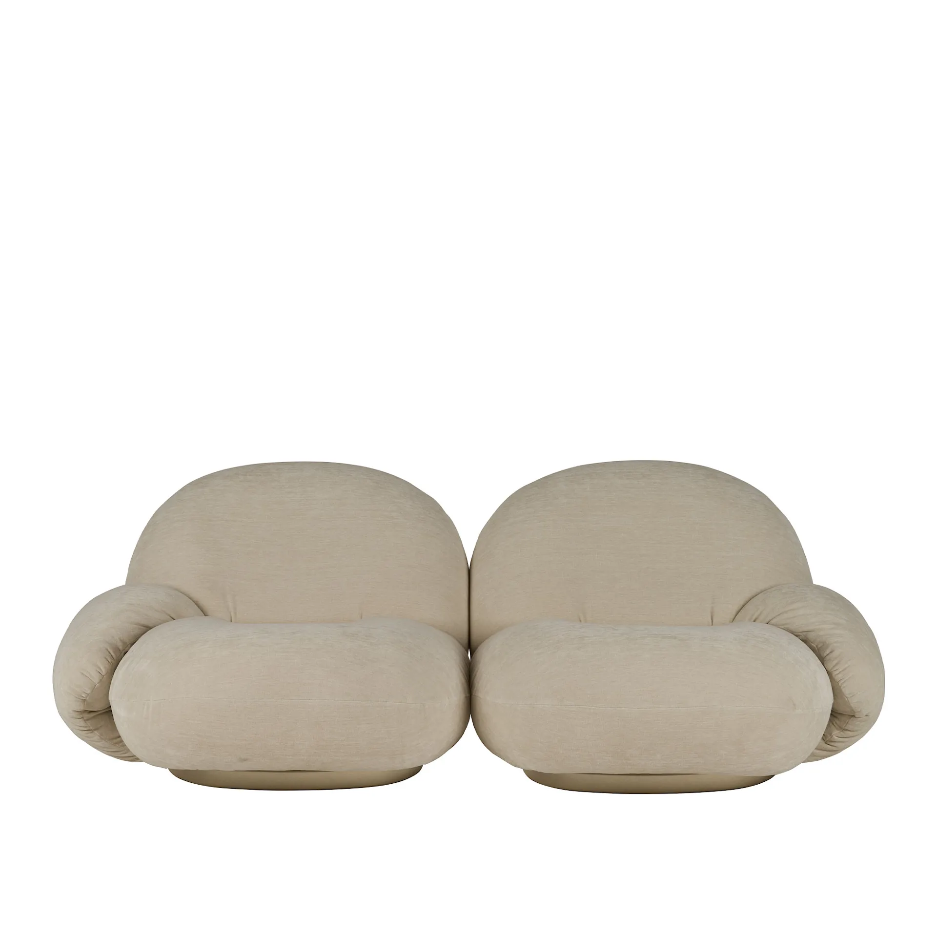 Pacha Sofa 2-seater + Ottoman with Armrest - Gubi - Pierre Paulin - NO GA