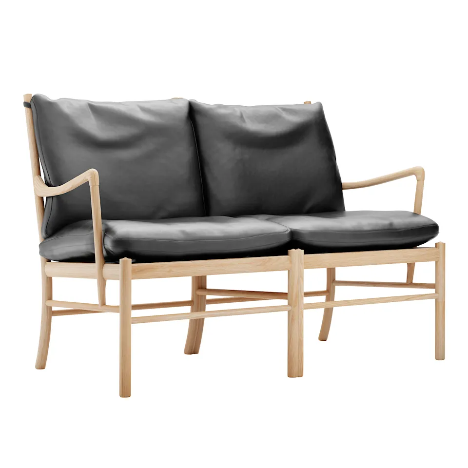 OW149-2 Colonial 2-personers sofa egetræ