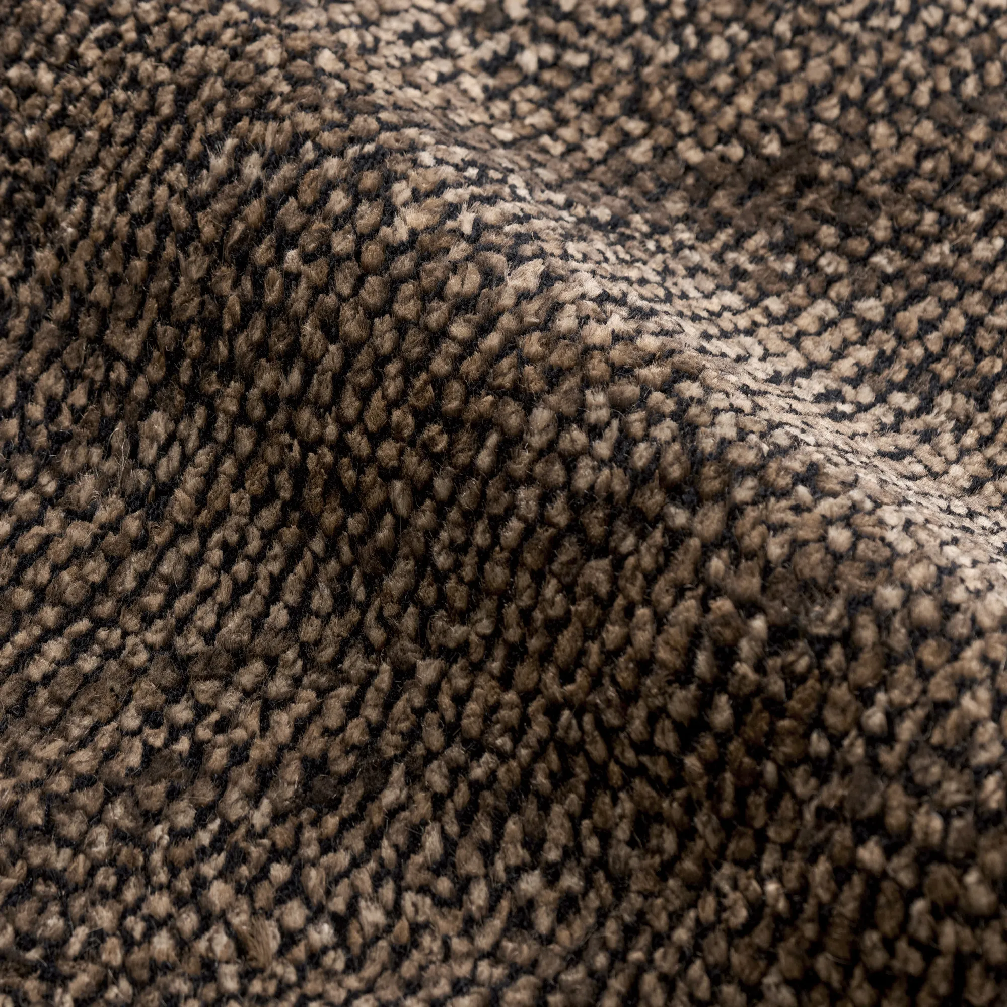 Savanna Dark Jute/Black uld- og jute-tæppe - 4