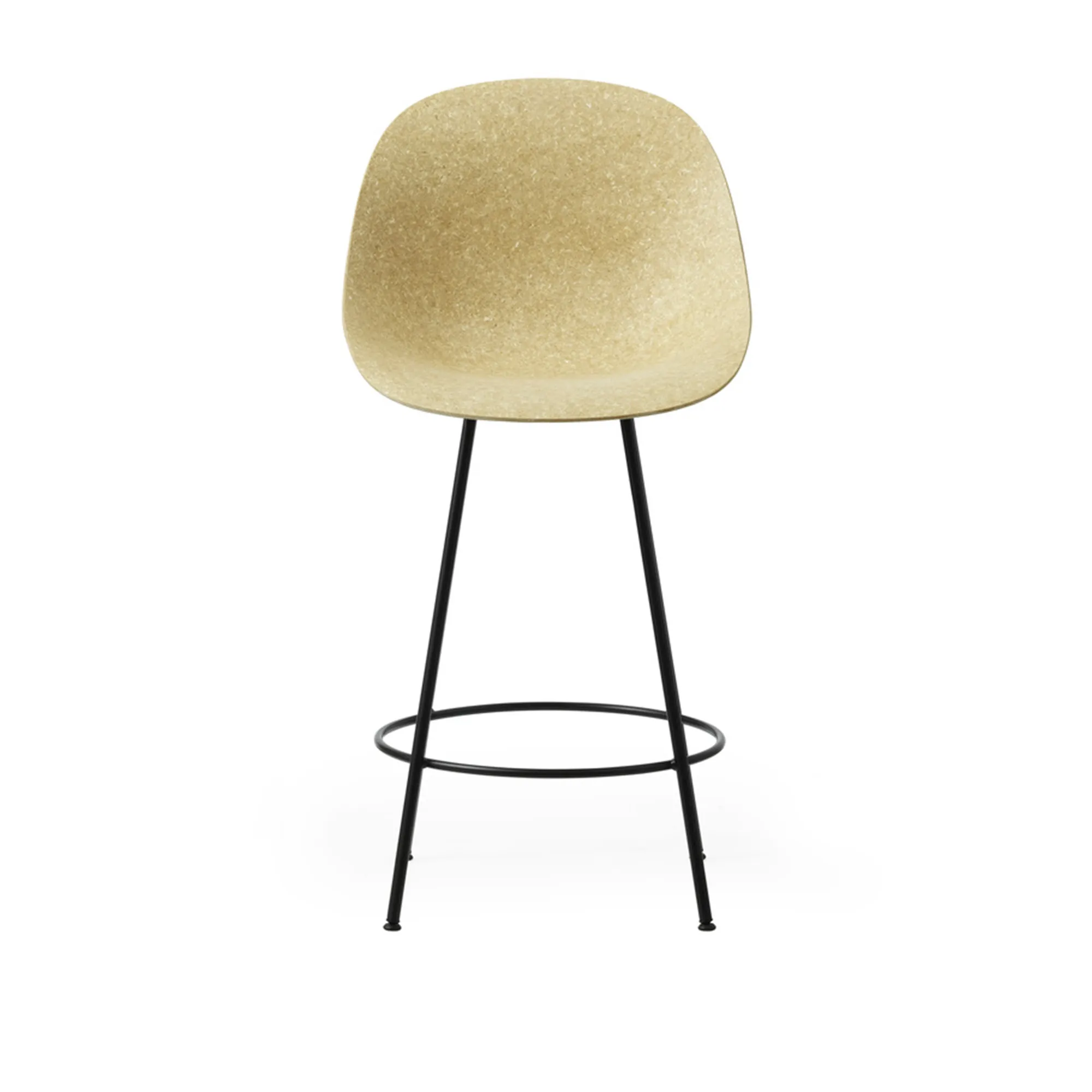 Mat Bar Chair 65 cm Black Steel - 1