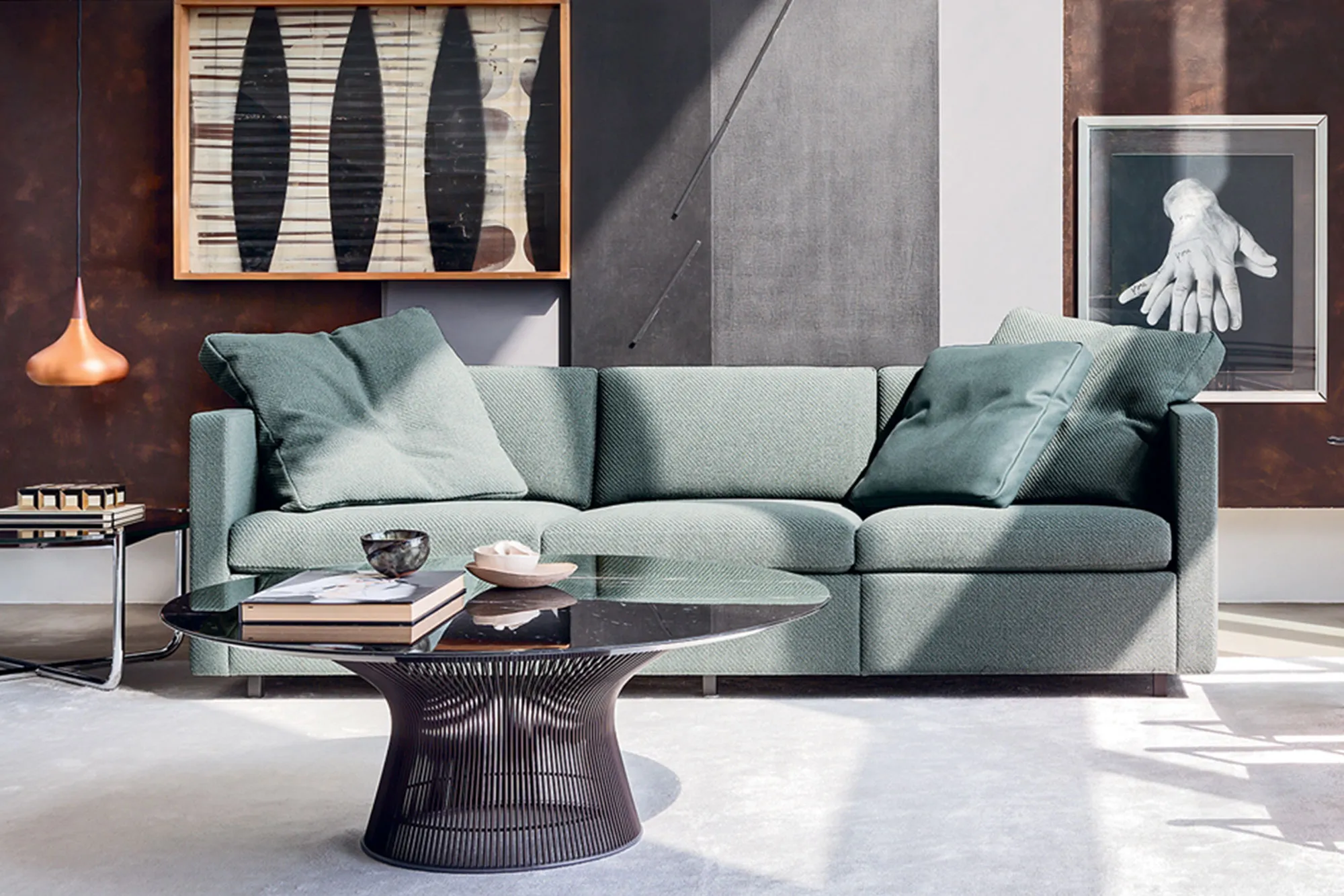 Platner sohvapöytä Ø 92 cm Pronssi Metallic - 2