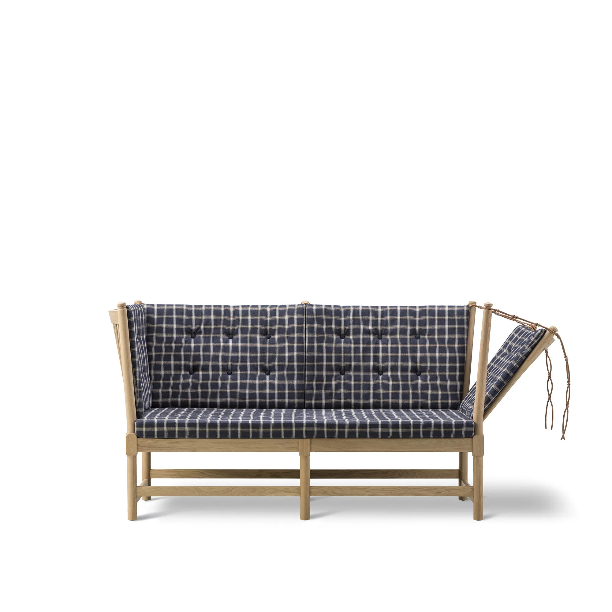 The Spoke-Back 2-Seater Sofa Soaped Oak - 1