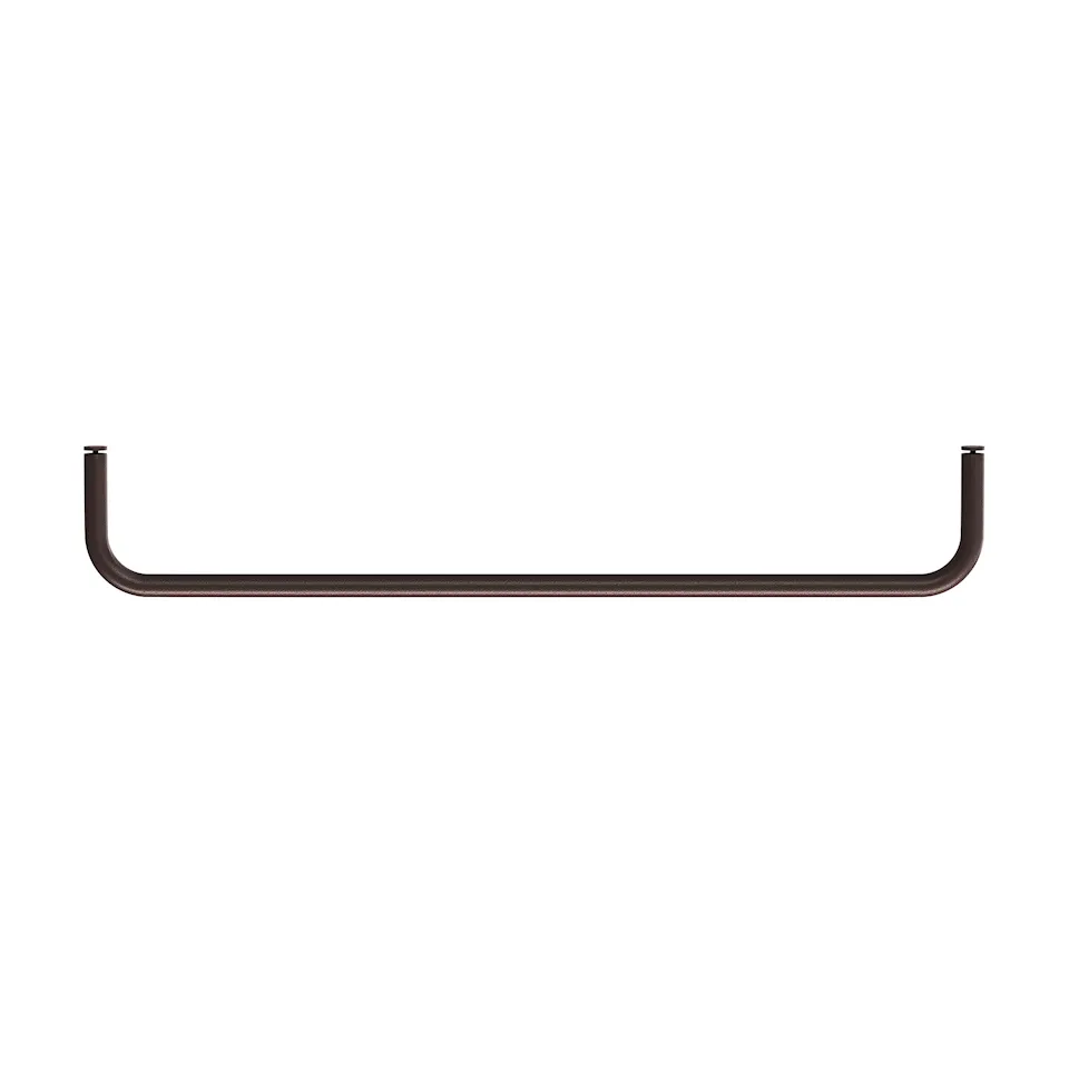 Metal shelf rod 58cm dark brown