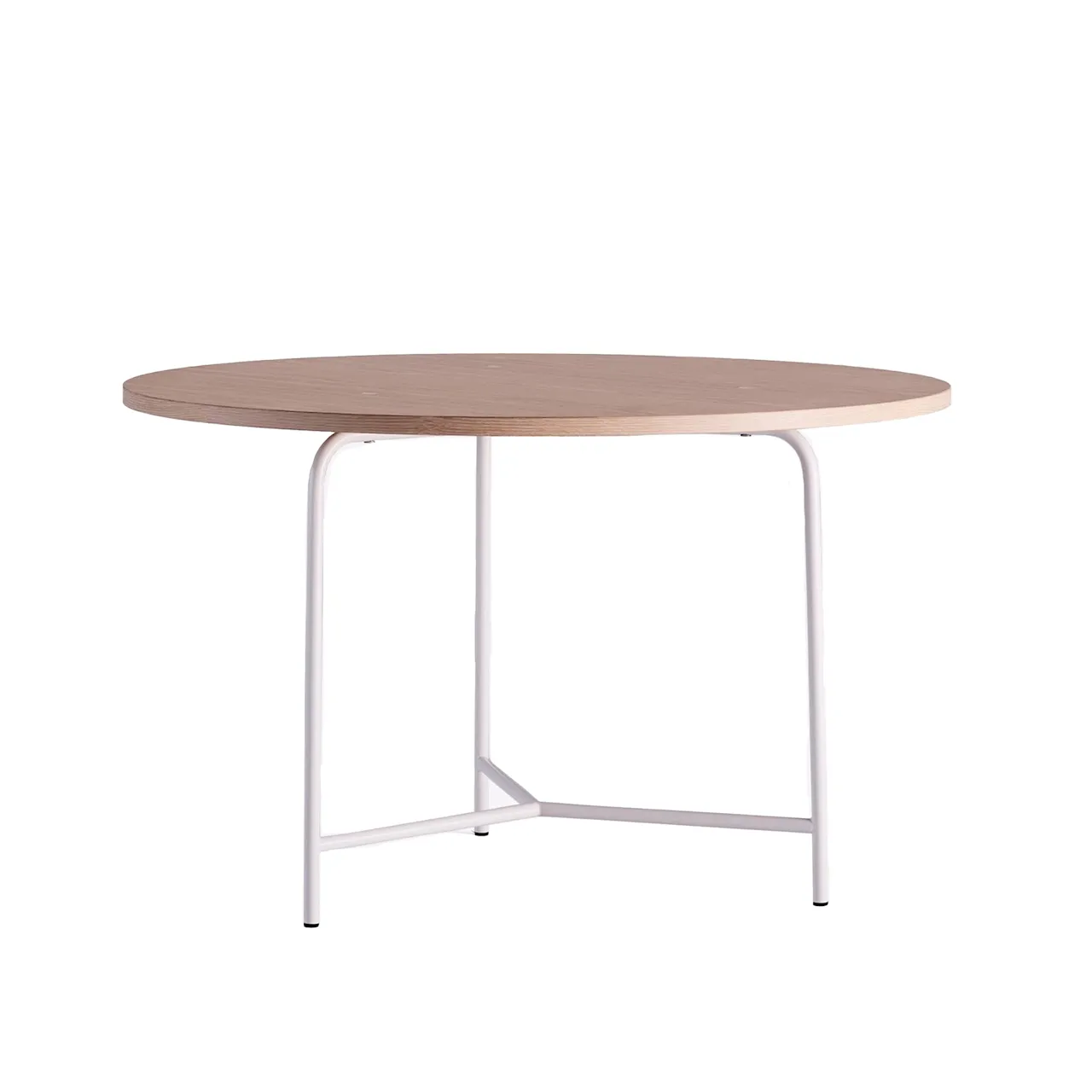 Nockeby Table Ø120 Walnut Clear Lacquer Black Steel