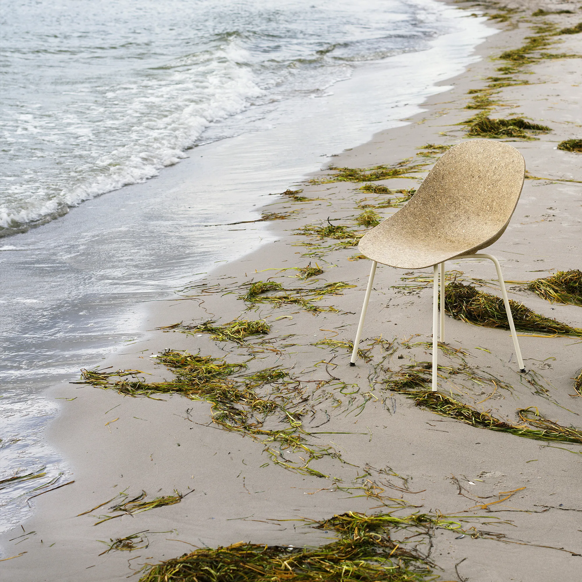 Mat Chair Cream Steel - 4