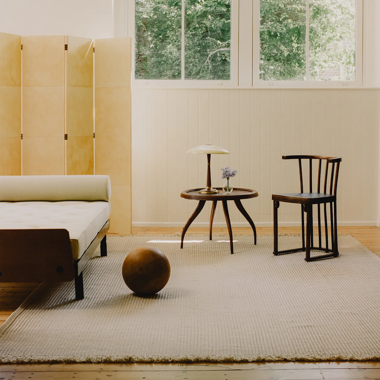 Contour Pale Sand Wool Rug