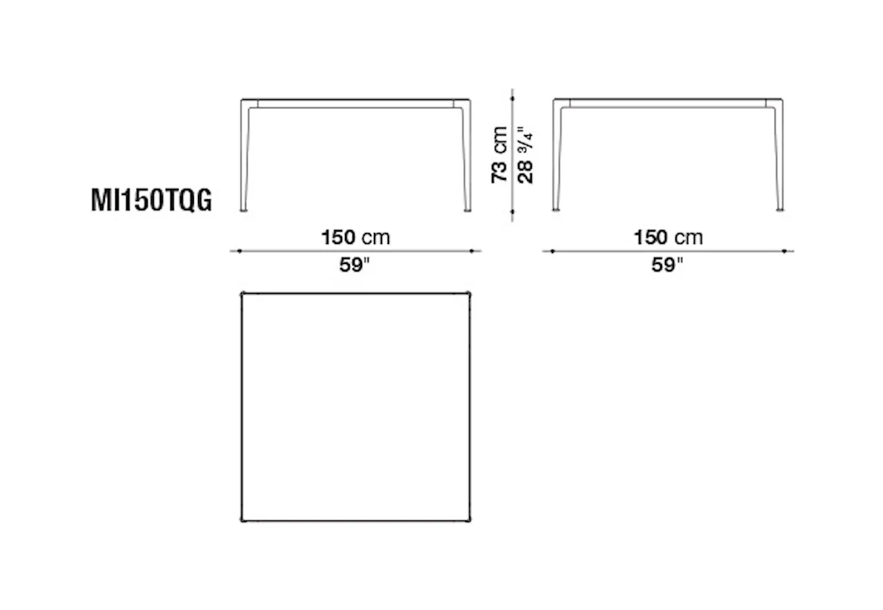 Mirto Outdoor Square Table