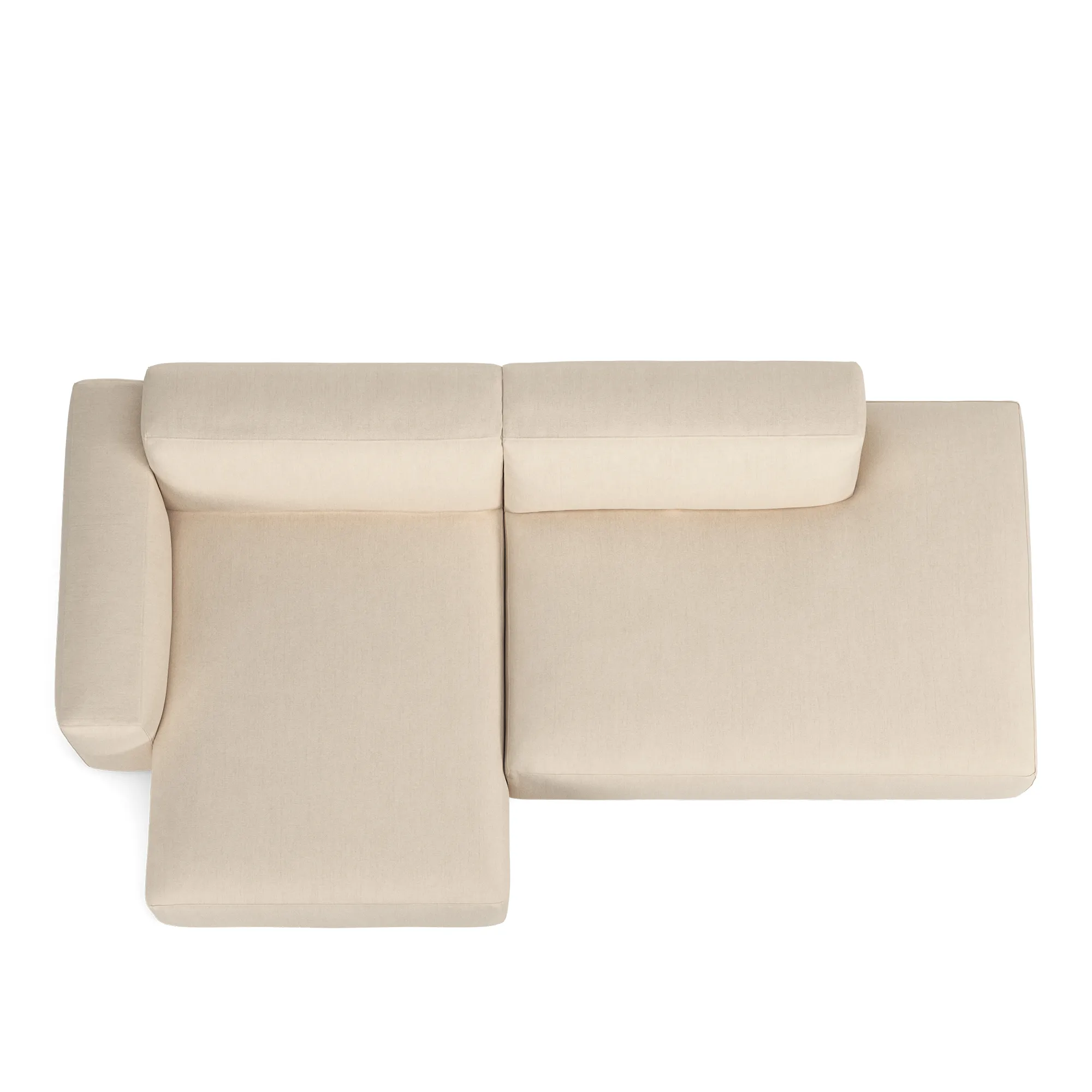Brick 2-Seater Chaise Lounge Open End Right - 8