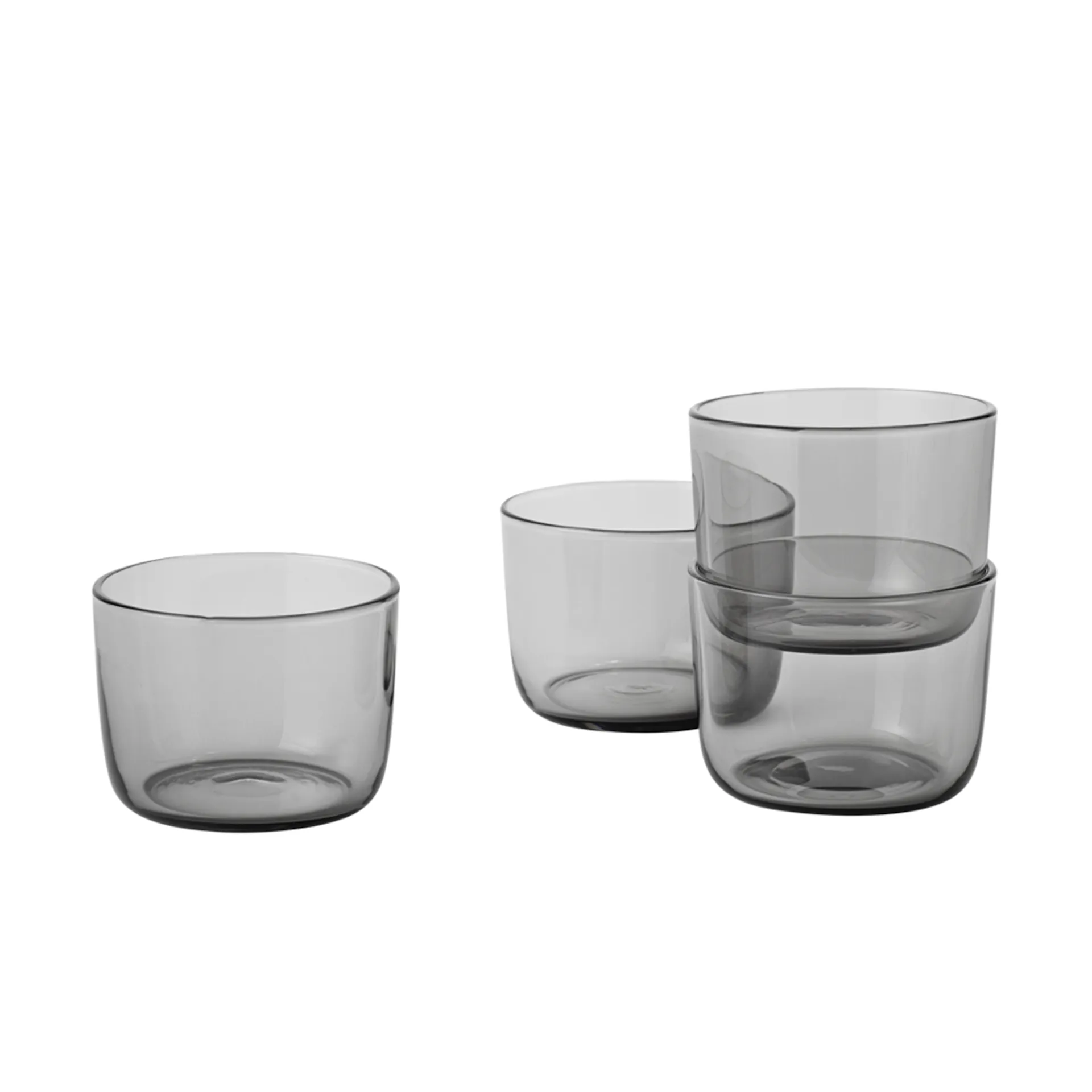 Corky Drinking Glasses Low  Gray - Muuto - NO GA