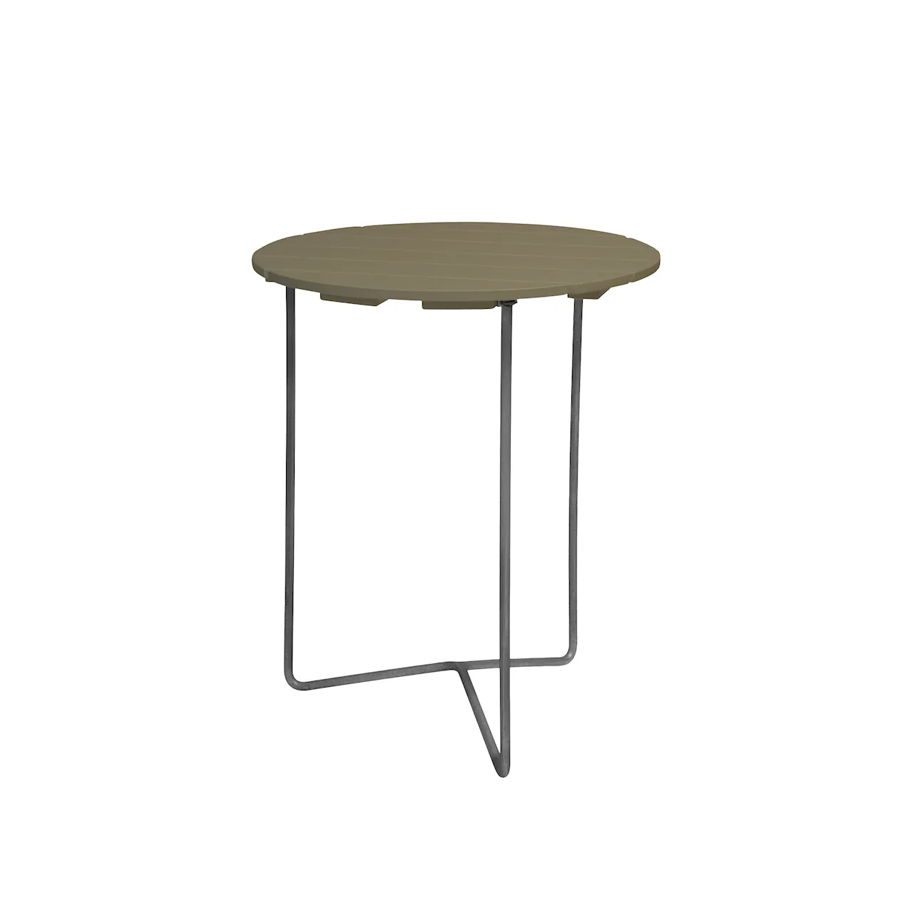 Table 6B Ø 60 cm Untreated Teak Hot-dip galvanized Stand