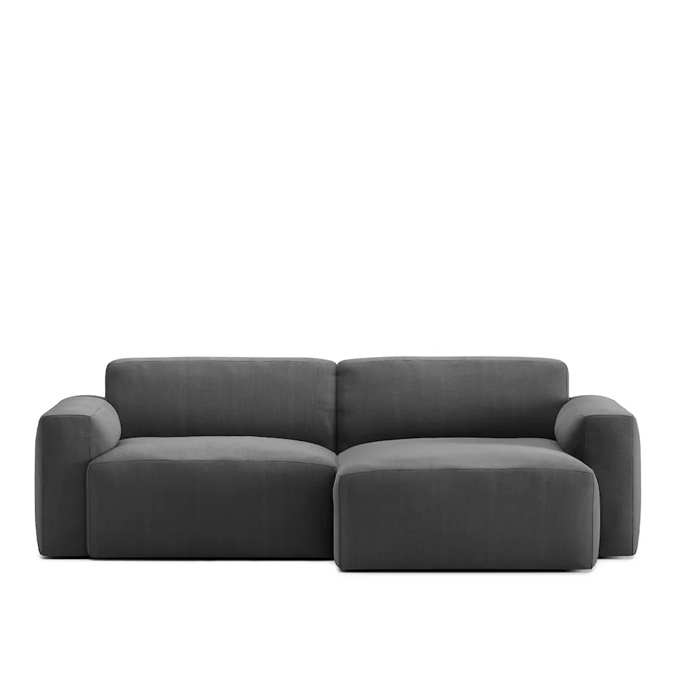 Brick 2-Seater Chaise Lounge Right - Shadow Dark Grey